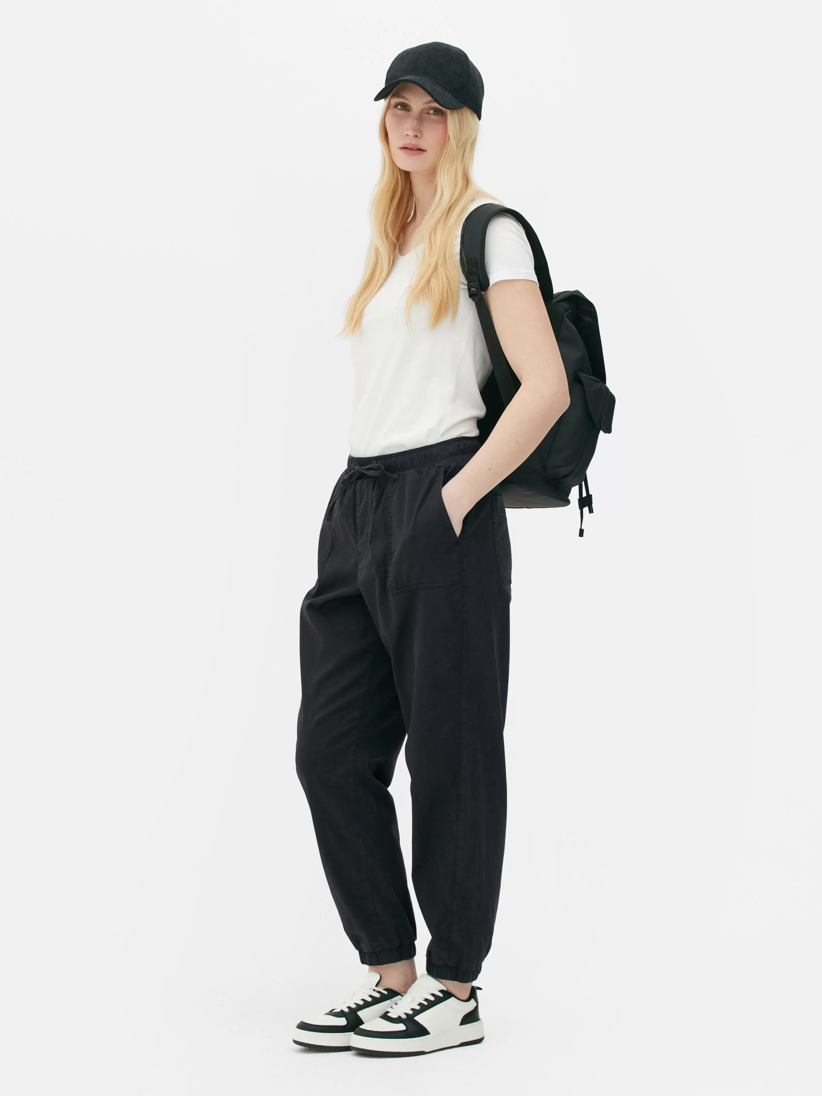 Bas De Jogging à Revers Et Cordon De Serrage-Primark Fashion