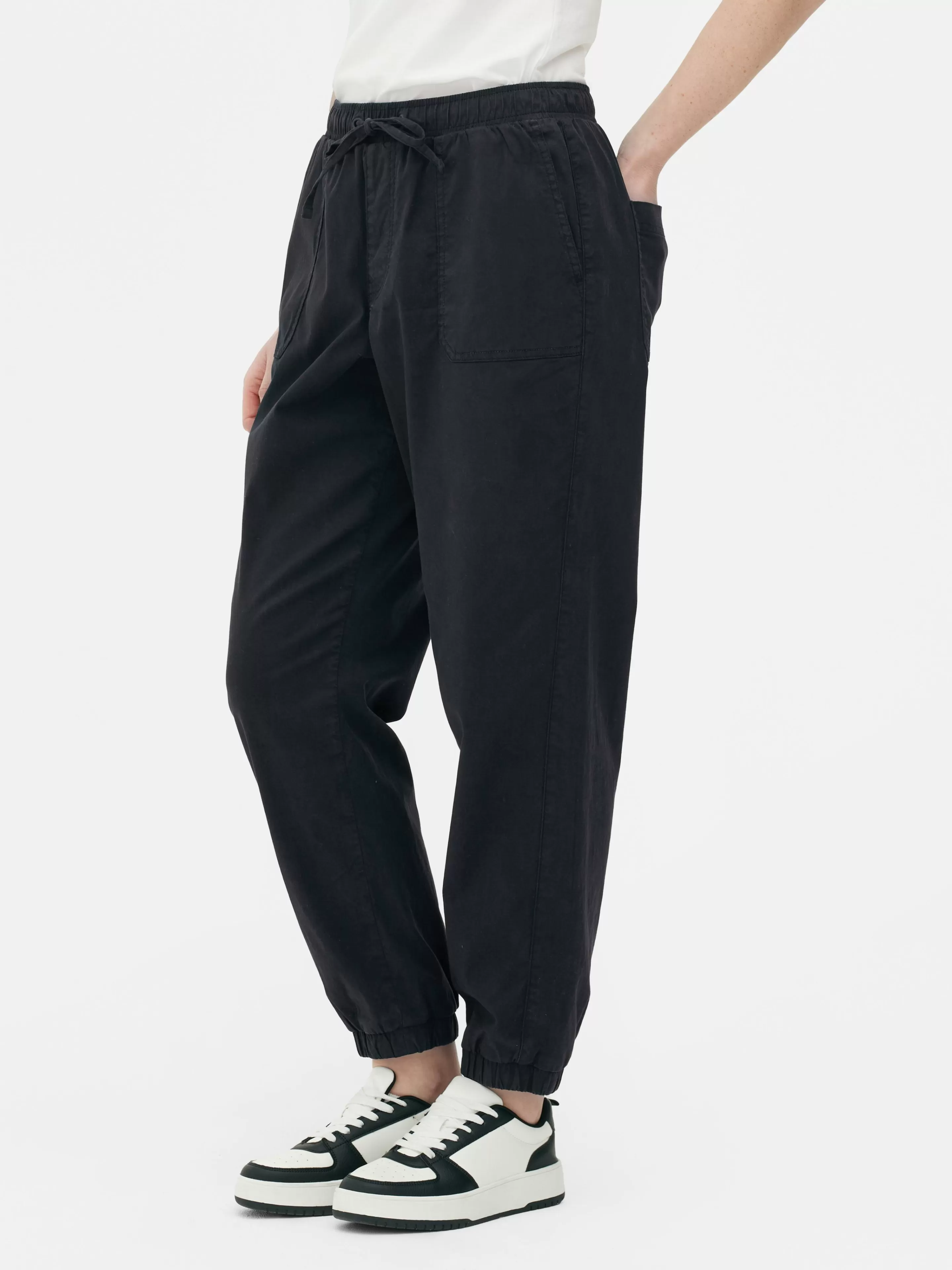 Bas De Jogging à Revers Et Cordon De Serrage-Primark Fashion