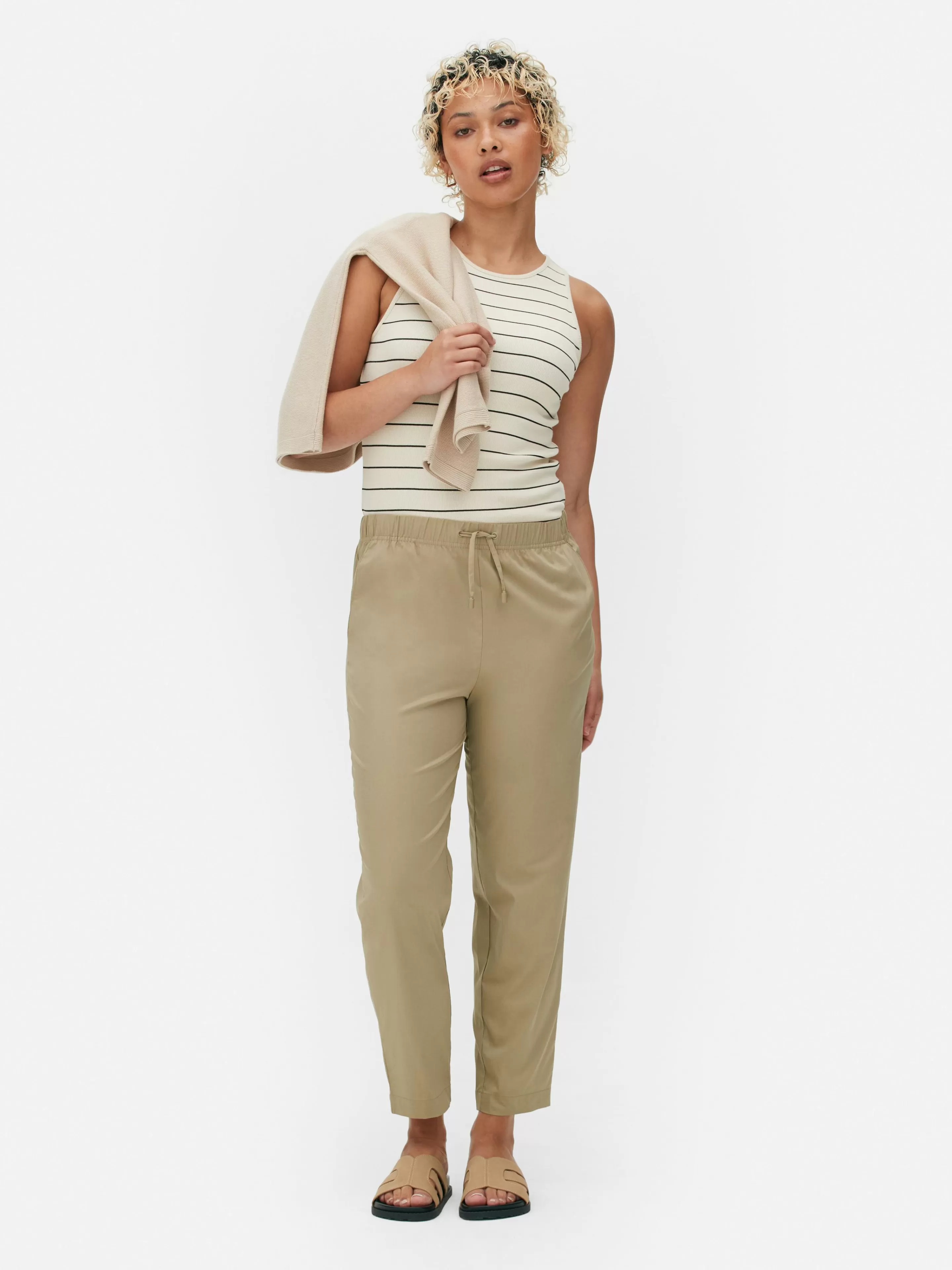 Bas De Jogging Fuselé En Popeline-Primark Flash Sale