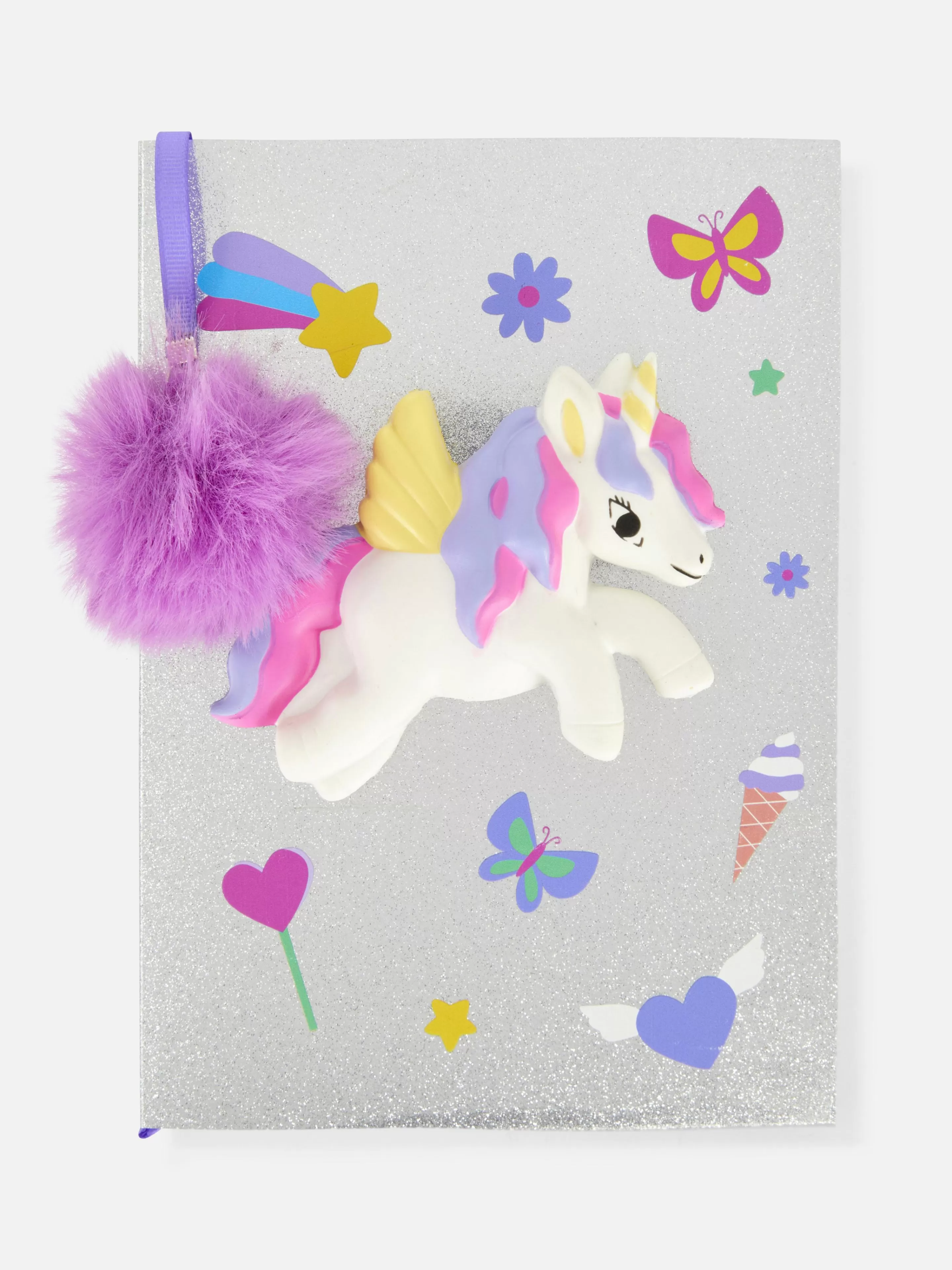 Carnet A5 à Paillettes Et Motif Licorne En Relief-Primark Clearance
