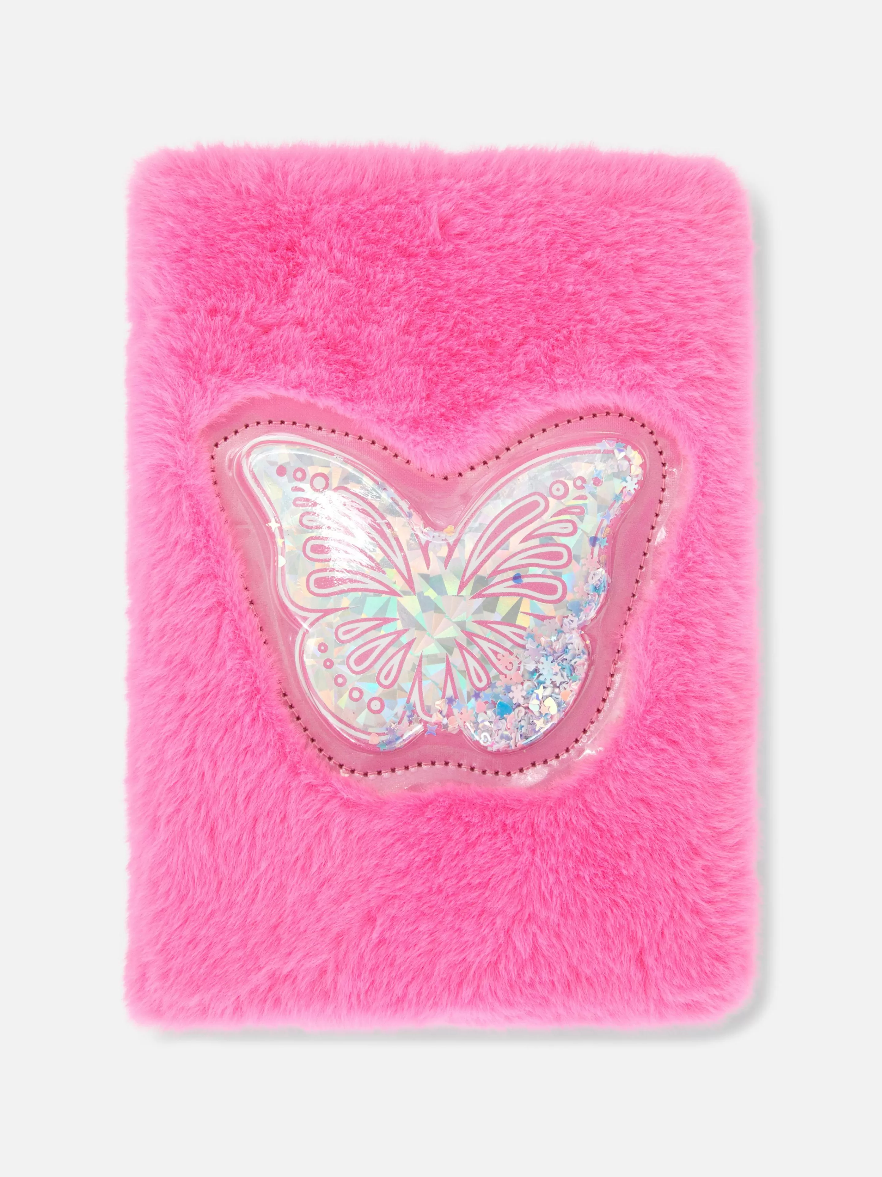 Carnet En Fausse Fourrure à Motif Papillon-Primark Discount