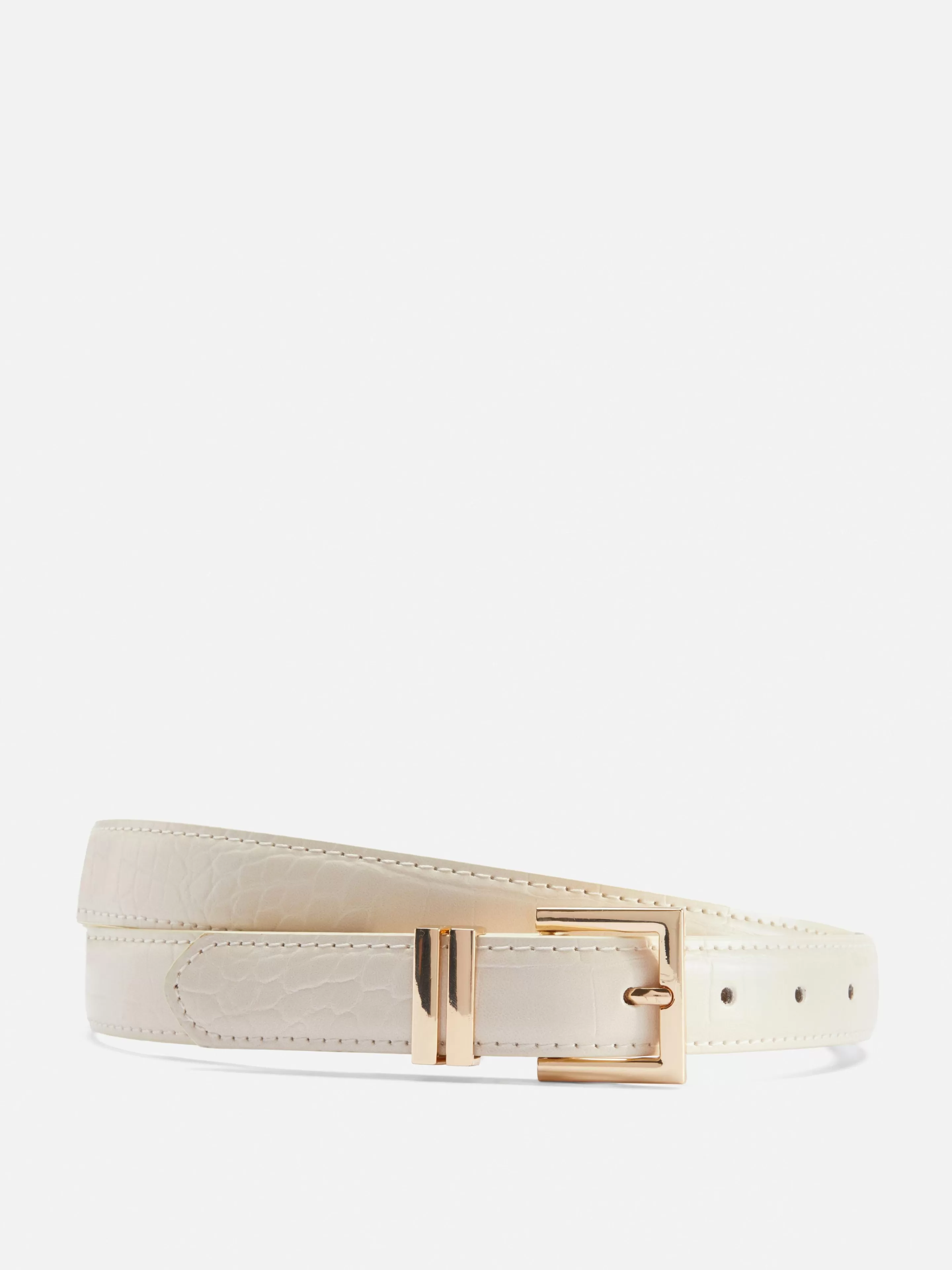 Ceinture à Boucle Carrée Imitation Croco-Primark Cheap