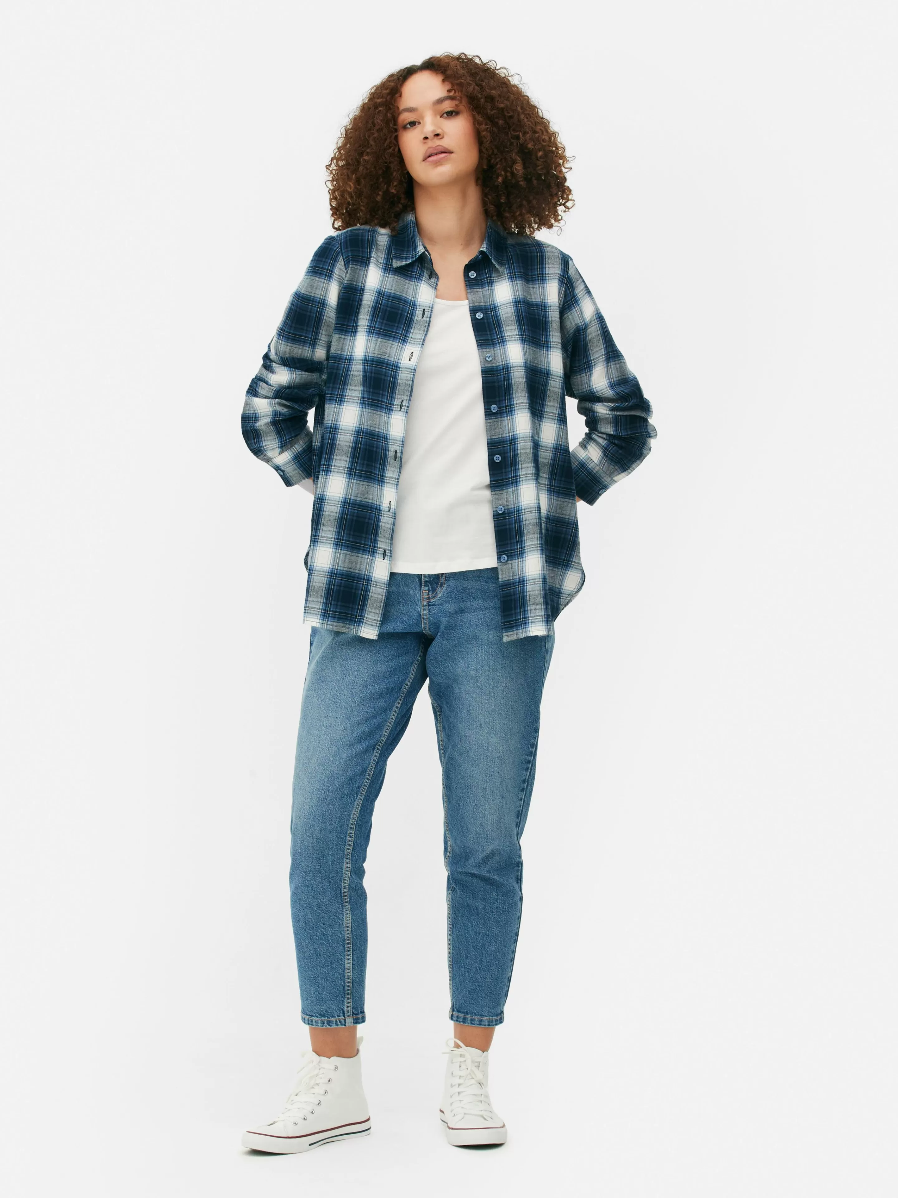 Chemise Boutonnée à Carreaux-Primark Online