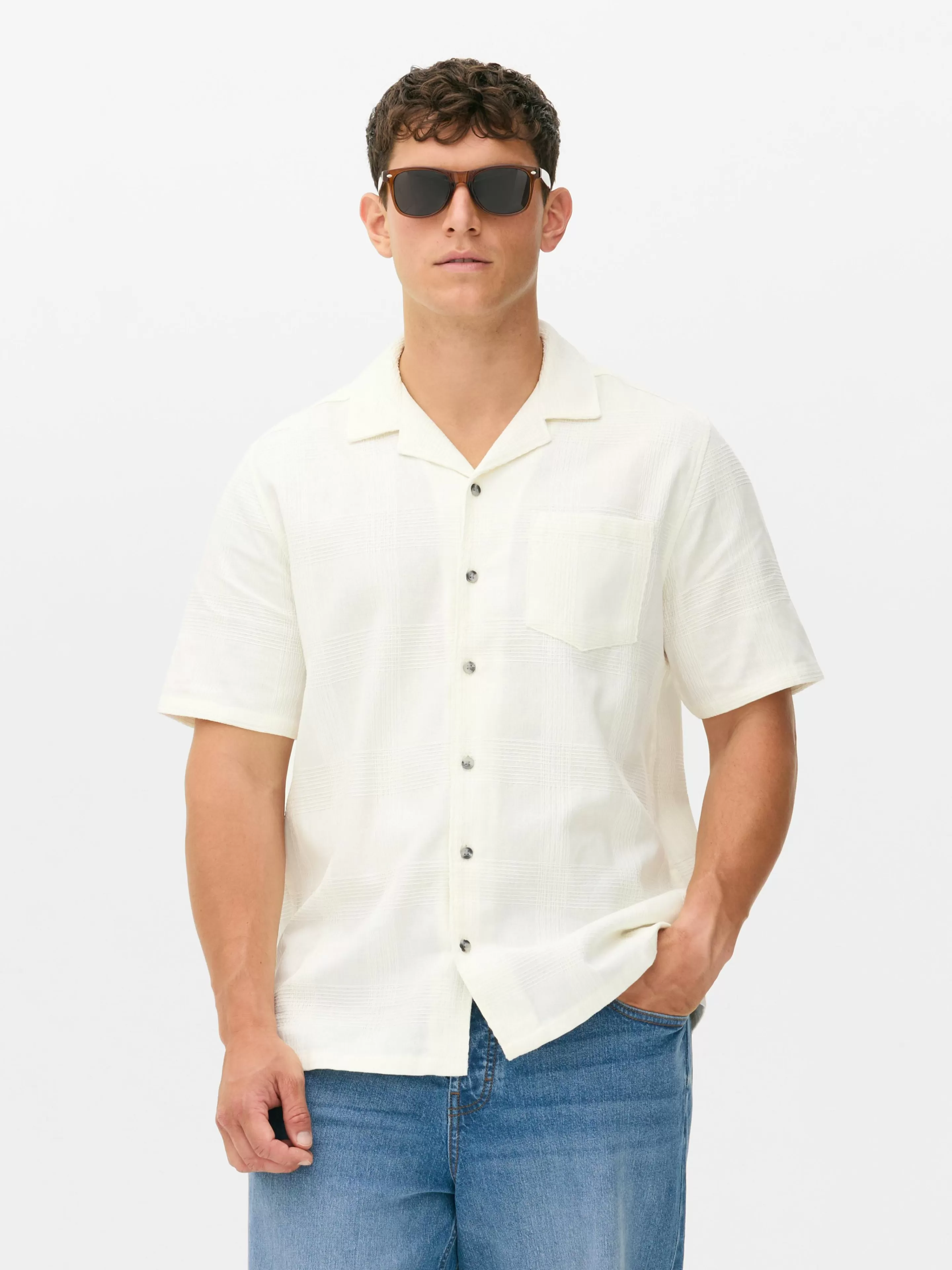 Chemise Boutonnée à Manches Courtes-Primark Sale
