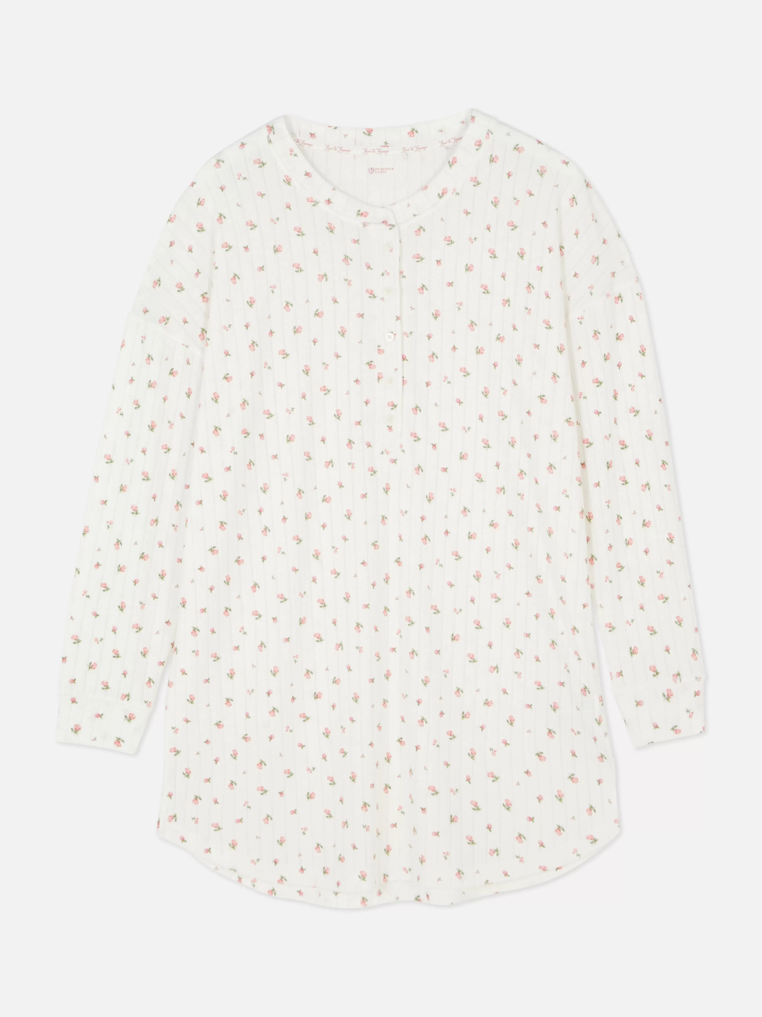 Chemise De Nuit En Maille Pointelle Florale-Primark Cheap