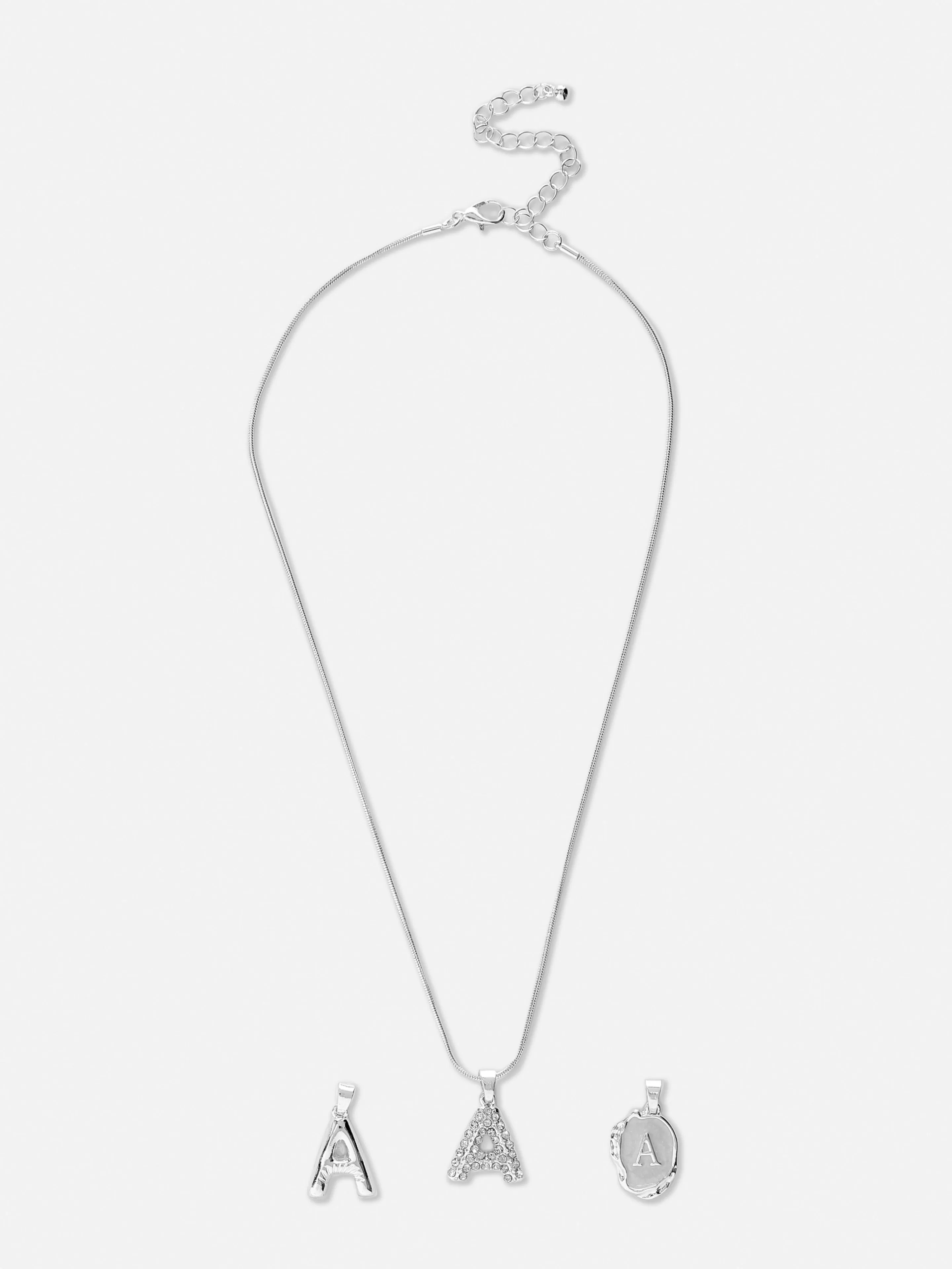 Collier Initiales à Pendentifs Multiples-Primark Fashion