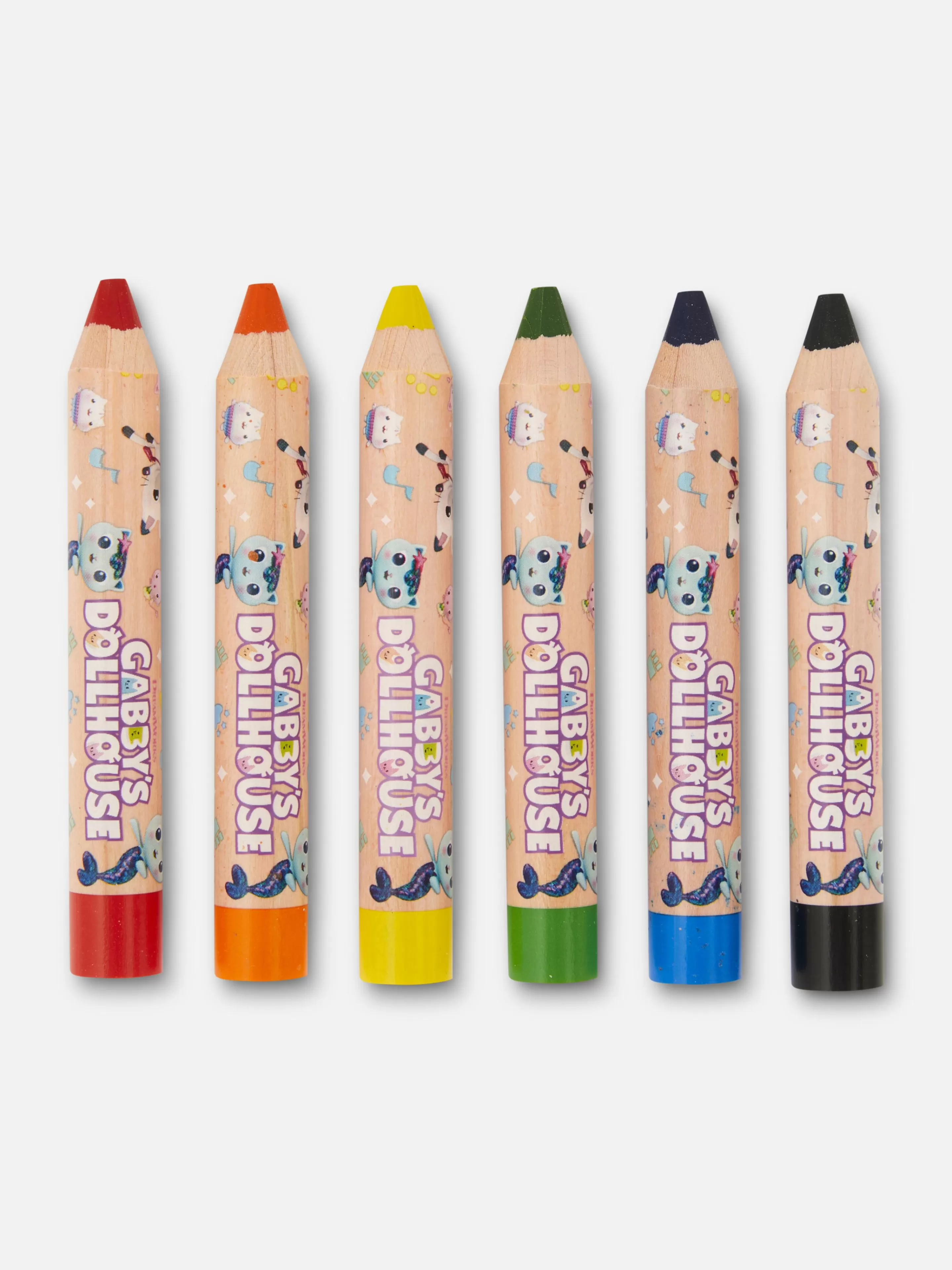 6 Crayons à Coloriage Gabby Et La Maison Magique-Primark Shop