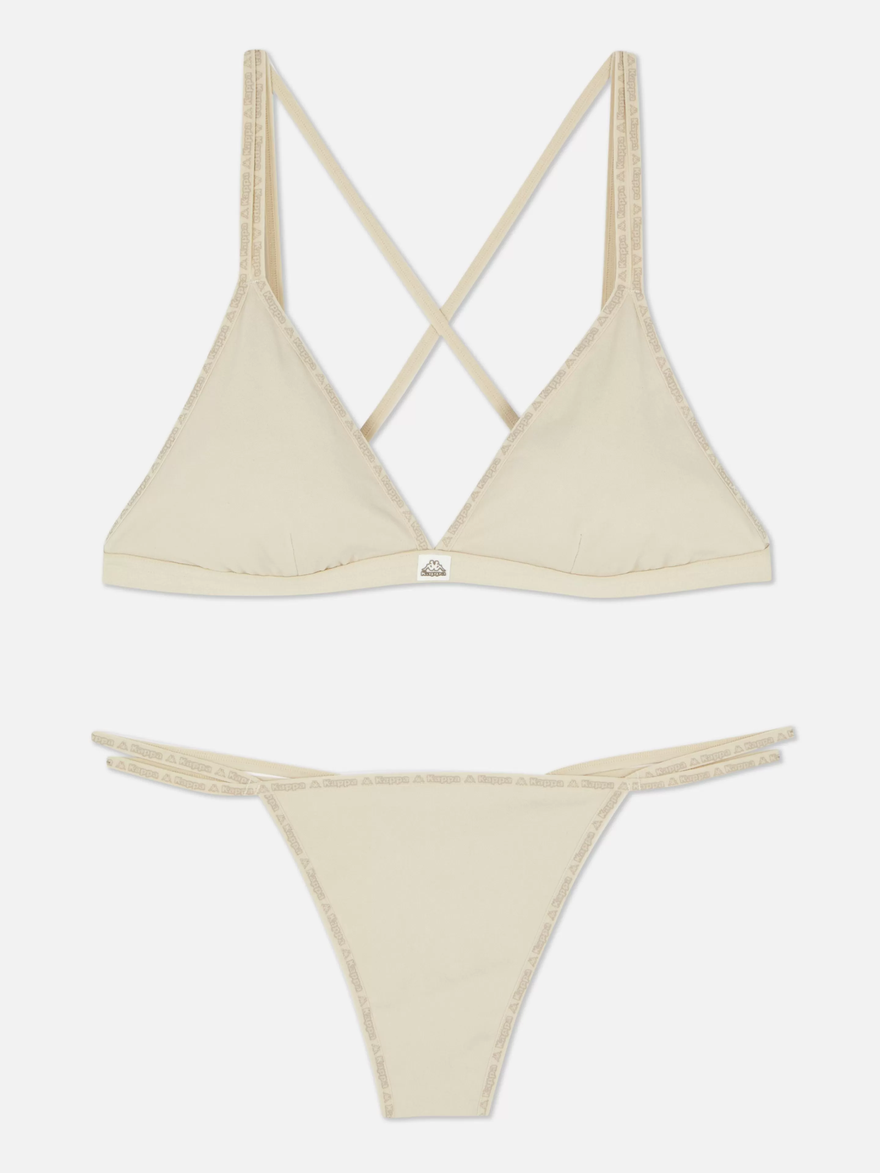 Ensemble Sans Coutures Brassière Triangle Et String Kappa X -Primark Shop