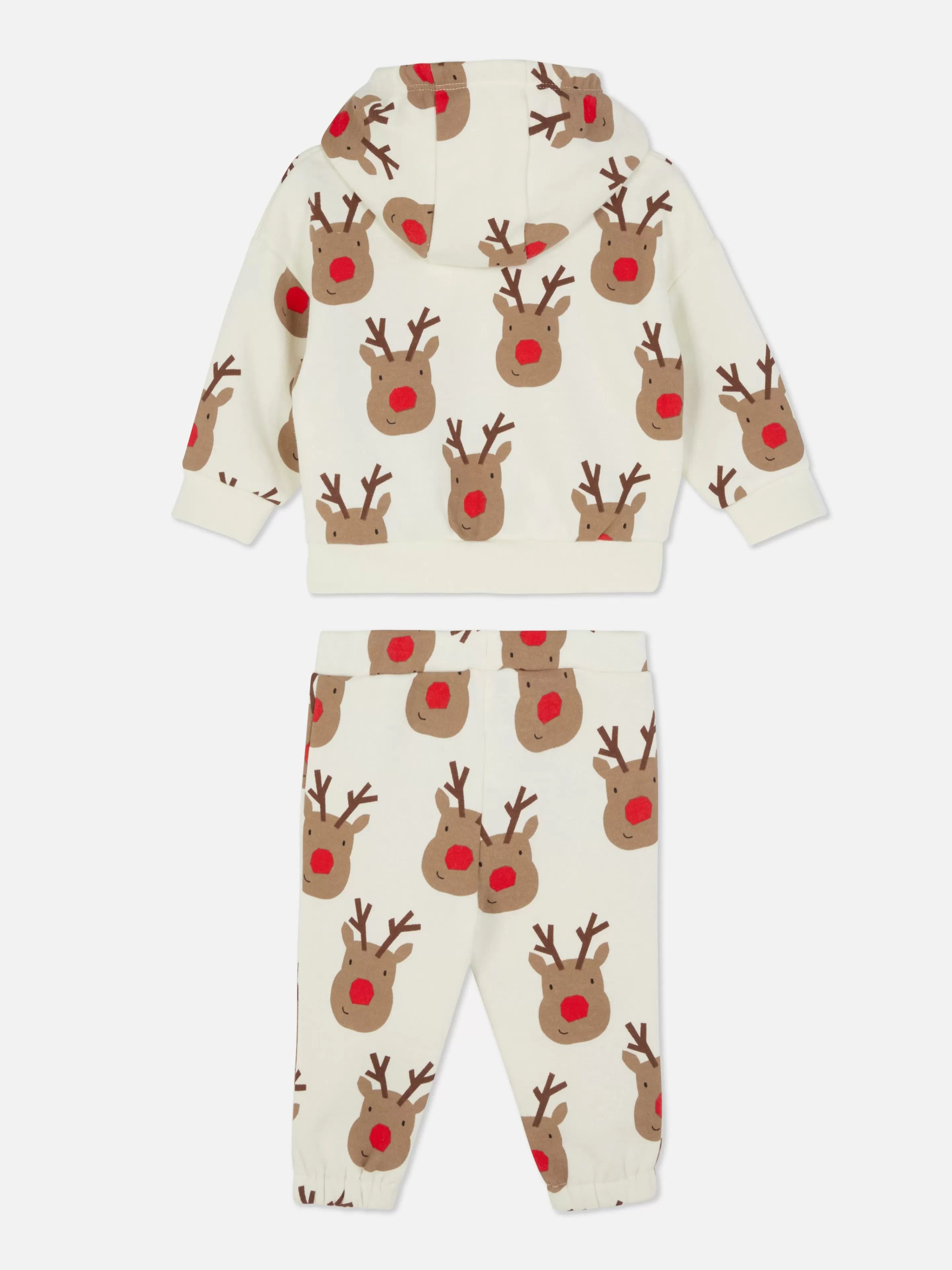 Ensemble Sweat à Capuche à Motif Renne Et Bas De Jogging De Noël Coordonné-Primark Outlet