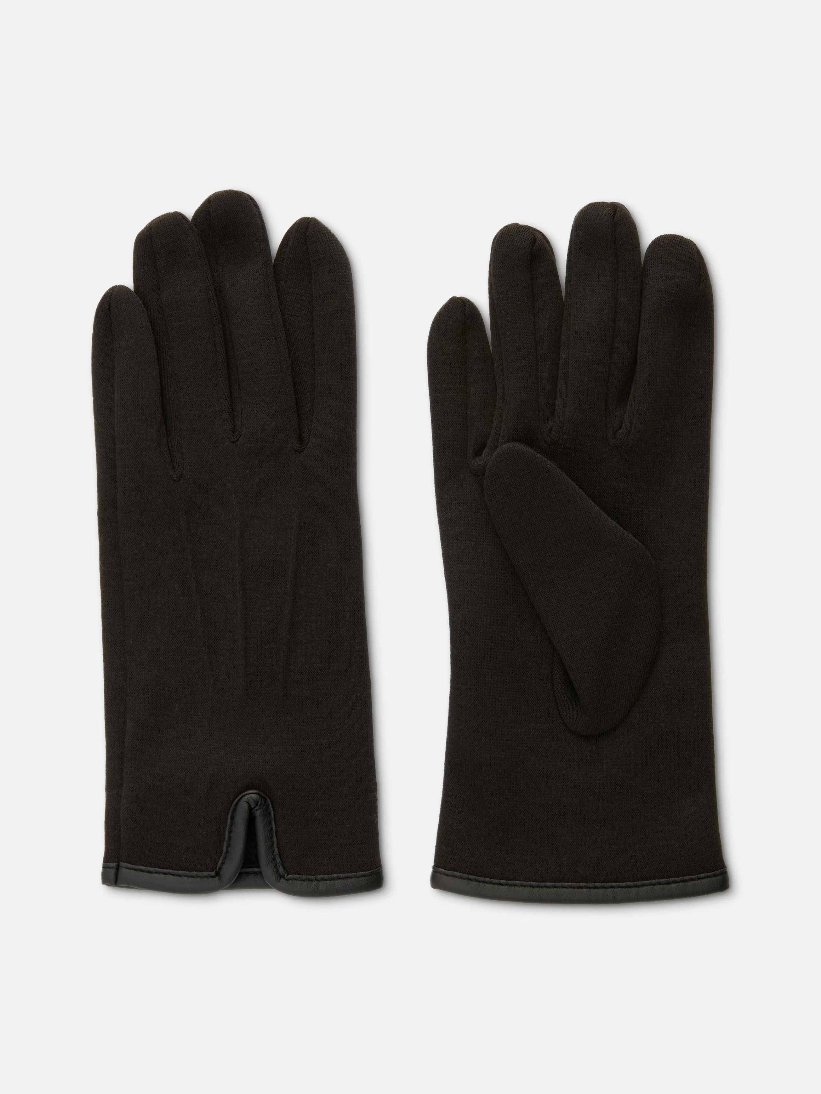 Gants En Maille Point De Rome à Finitions En Simili Cuir-Primark Outlet