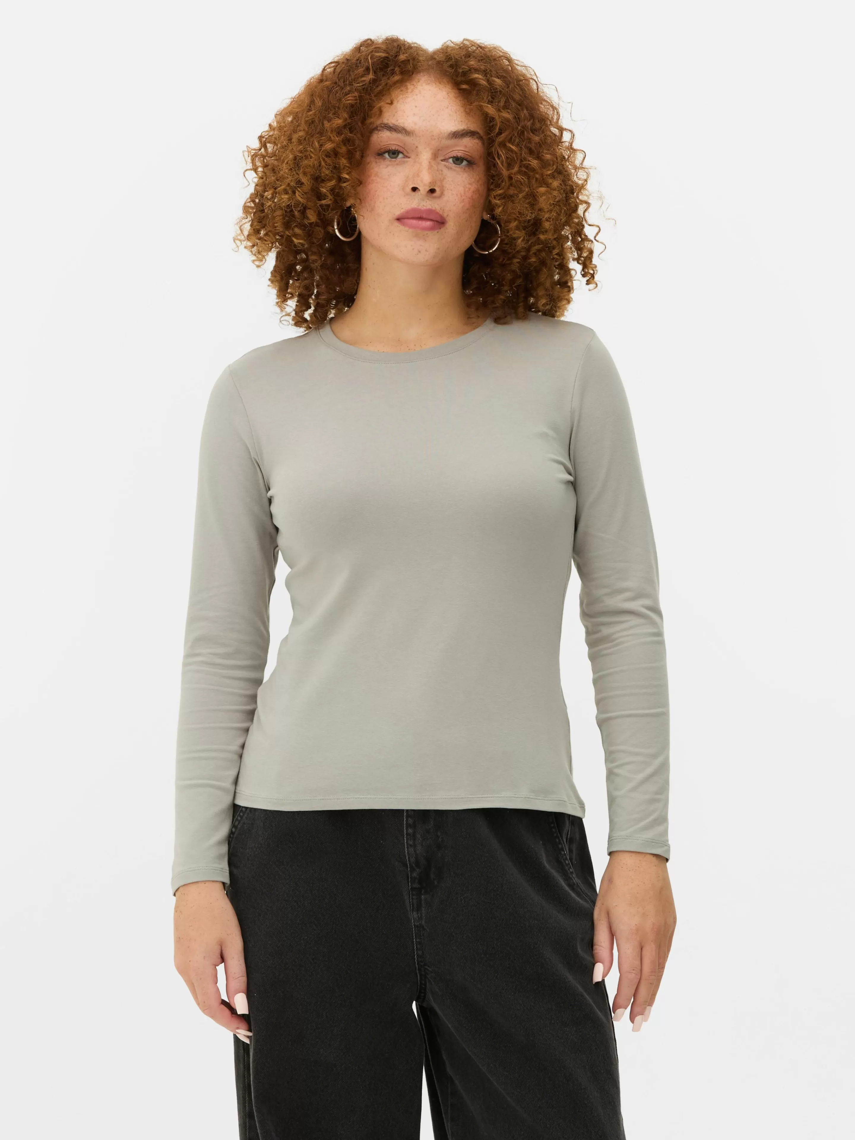 Haut En Jersey Stretch à Manches Longues-Primark Store