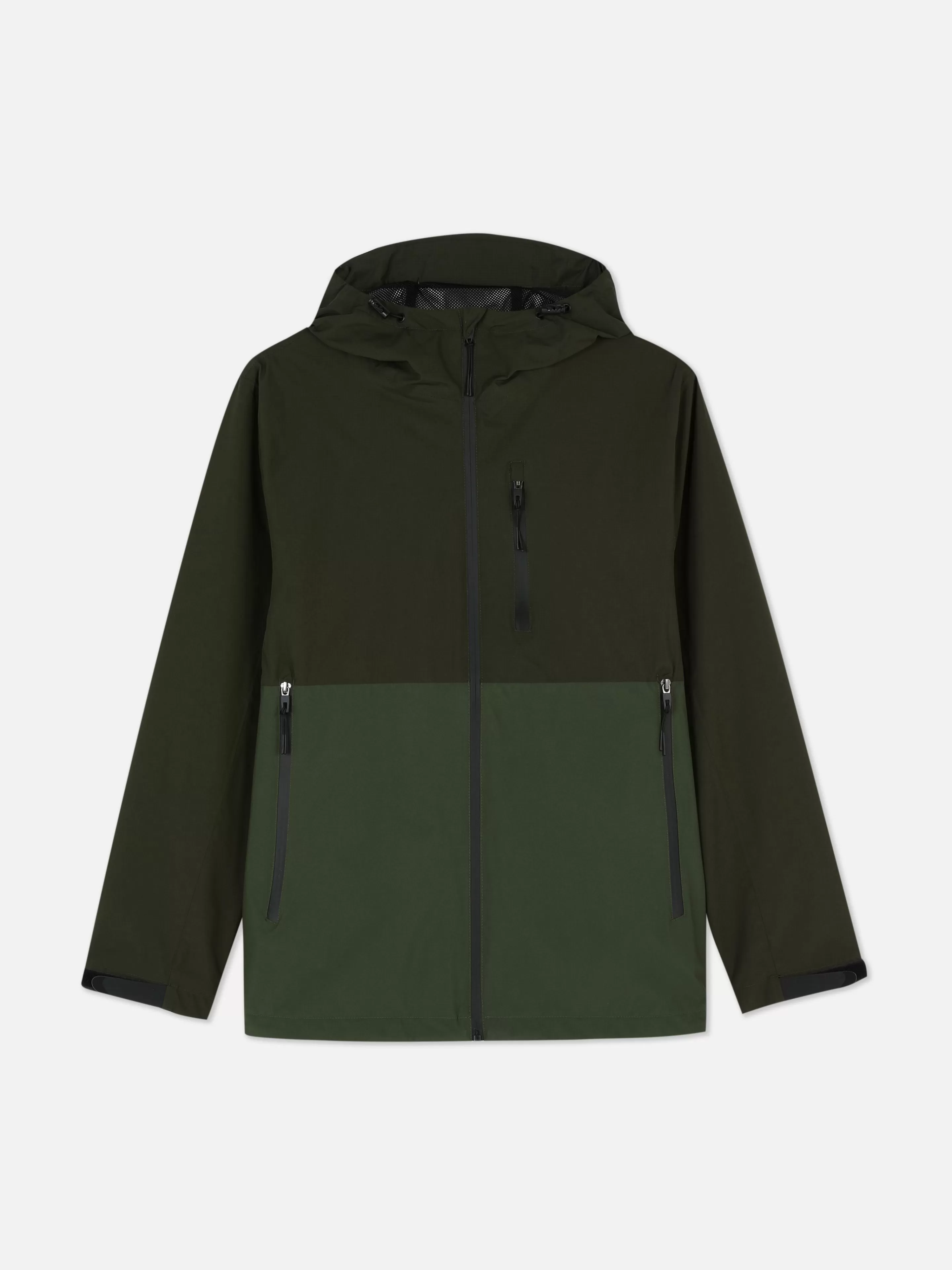 Imperméable Color Block à Poches Multiples-Primark Cheap