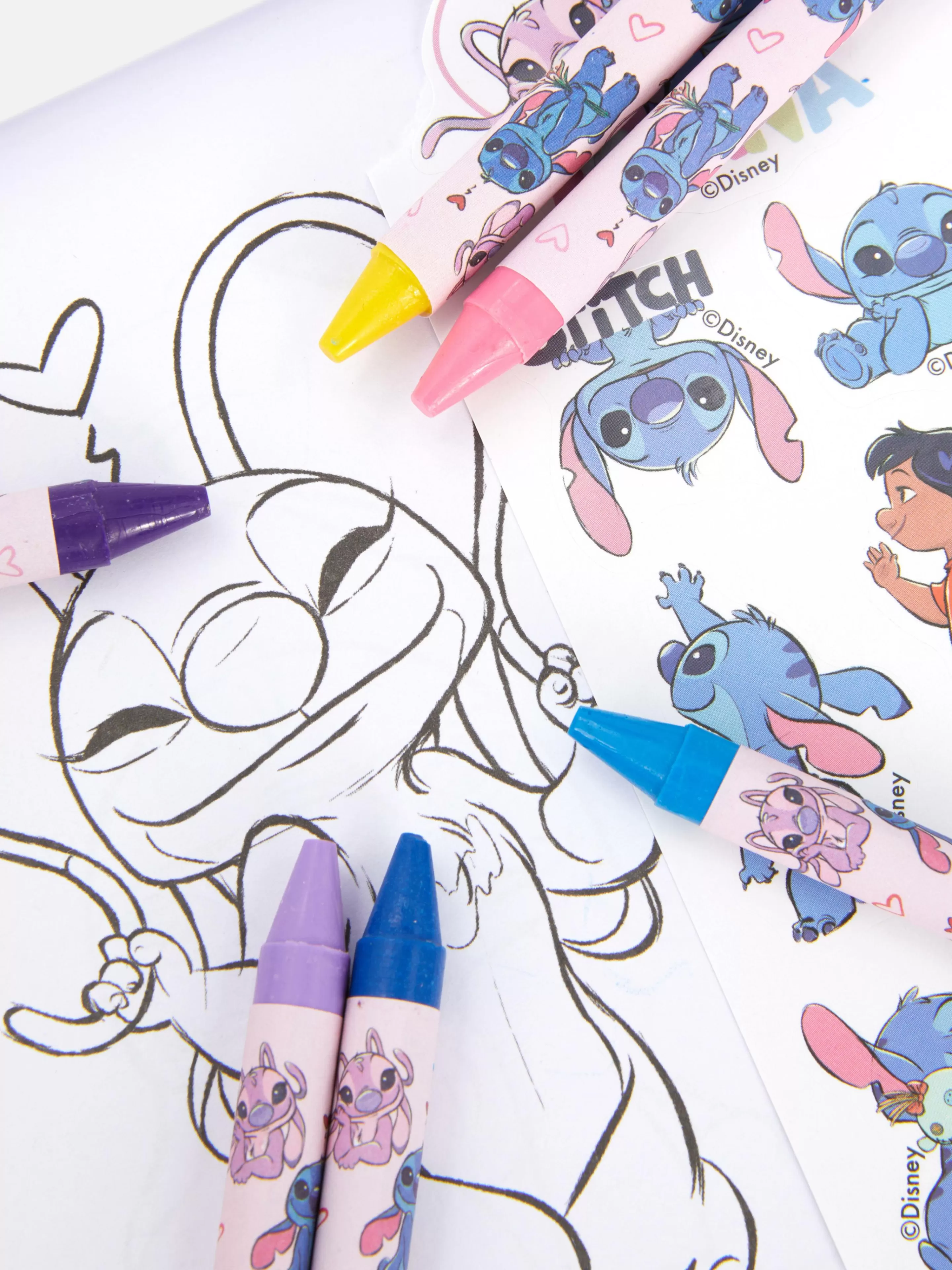 Kit De Coloriage à Emporter Disney Stitch Et Angel-Primark Sale
