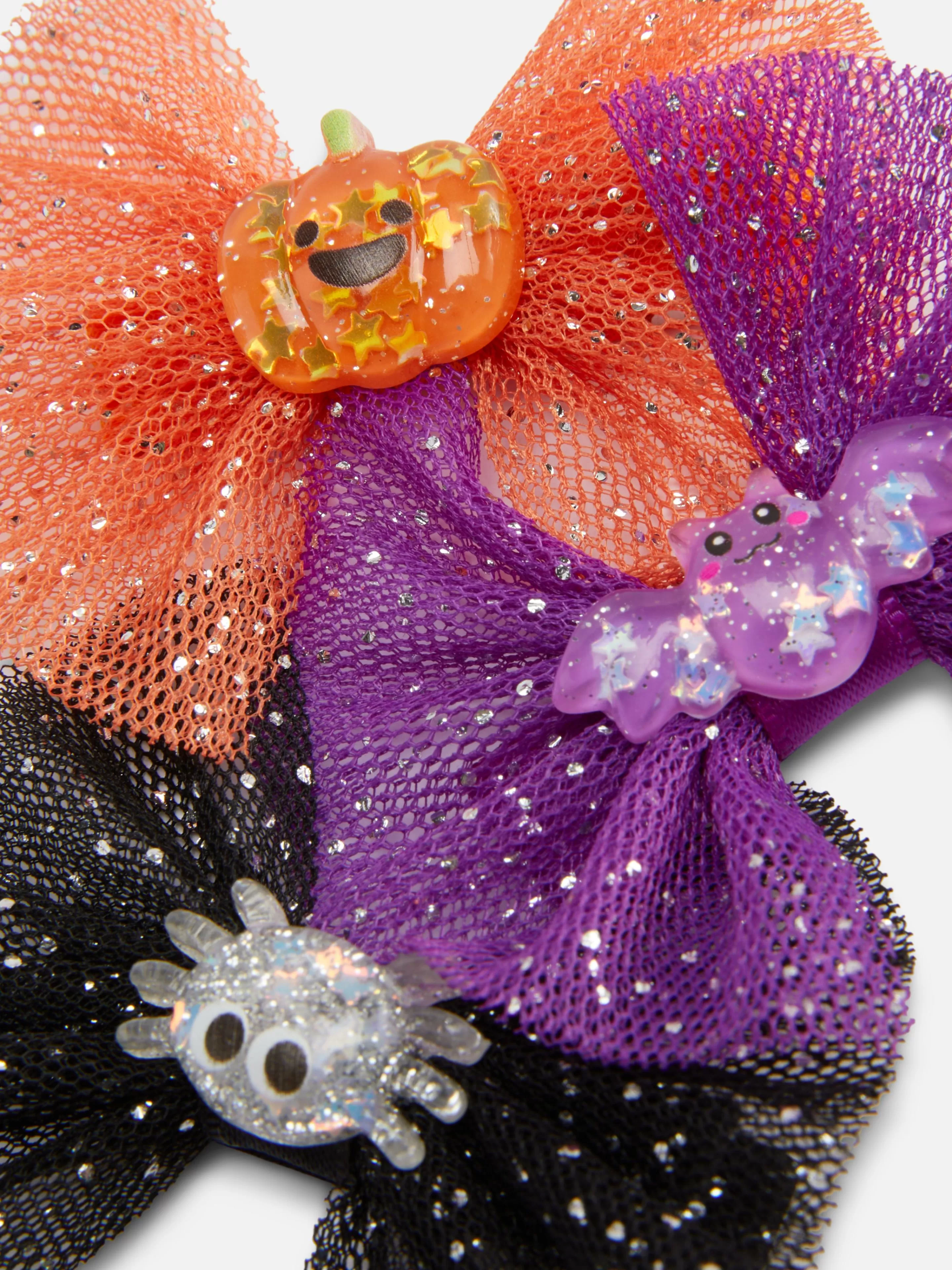 Lot De 3 Barrettes D'Halloween à Nœud Pailleté-Primark Shop