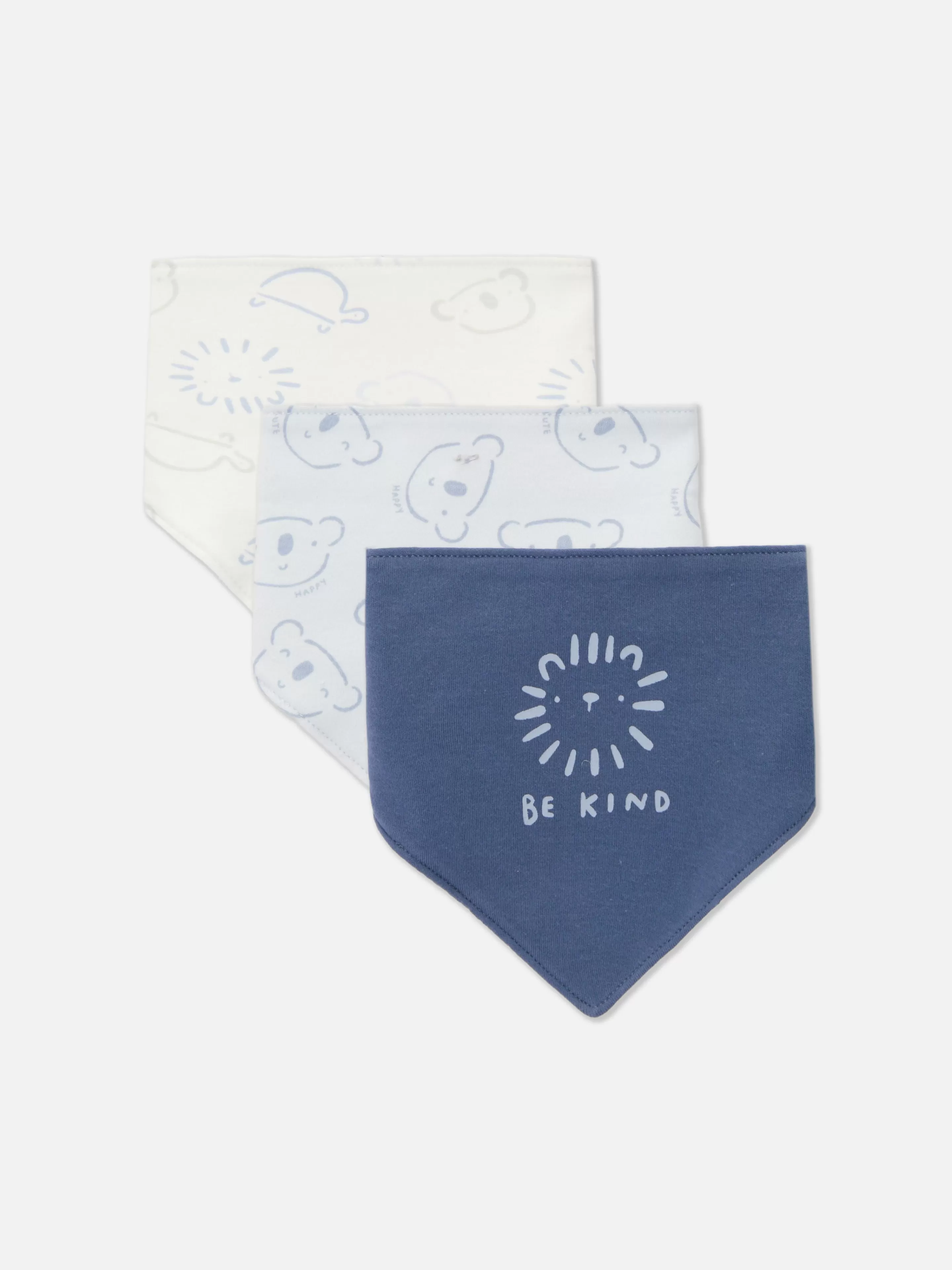Lot De 3 Bavoirs Style Bandana à Motif Animal-Primark New