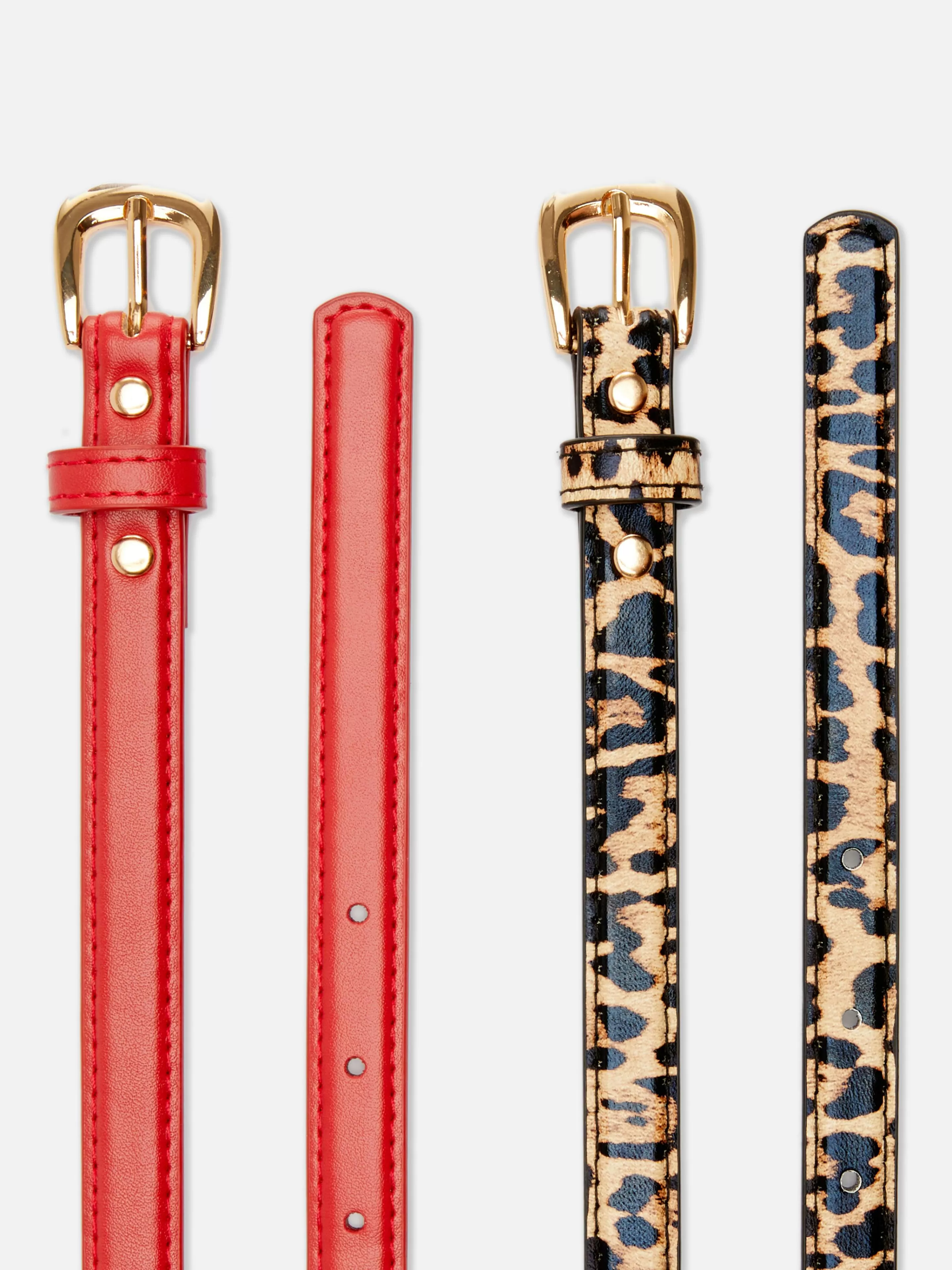 Lot De 2 Ceintures Skinny En Simili Cuir-Primark Cheap