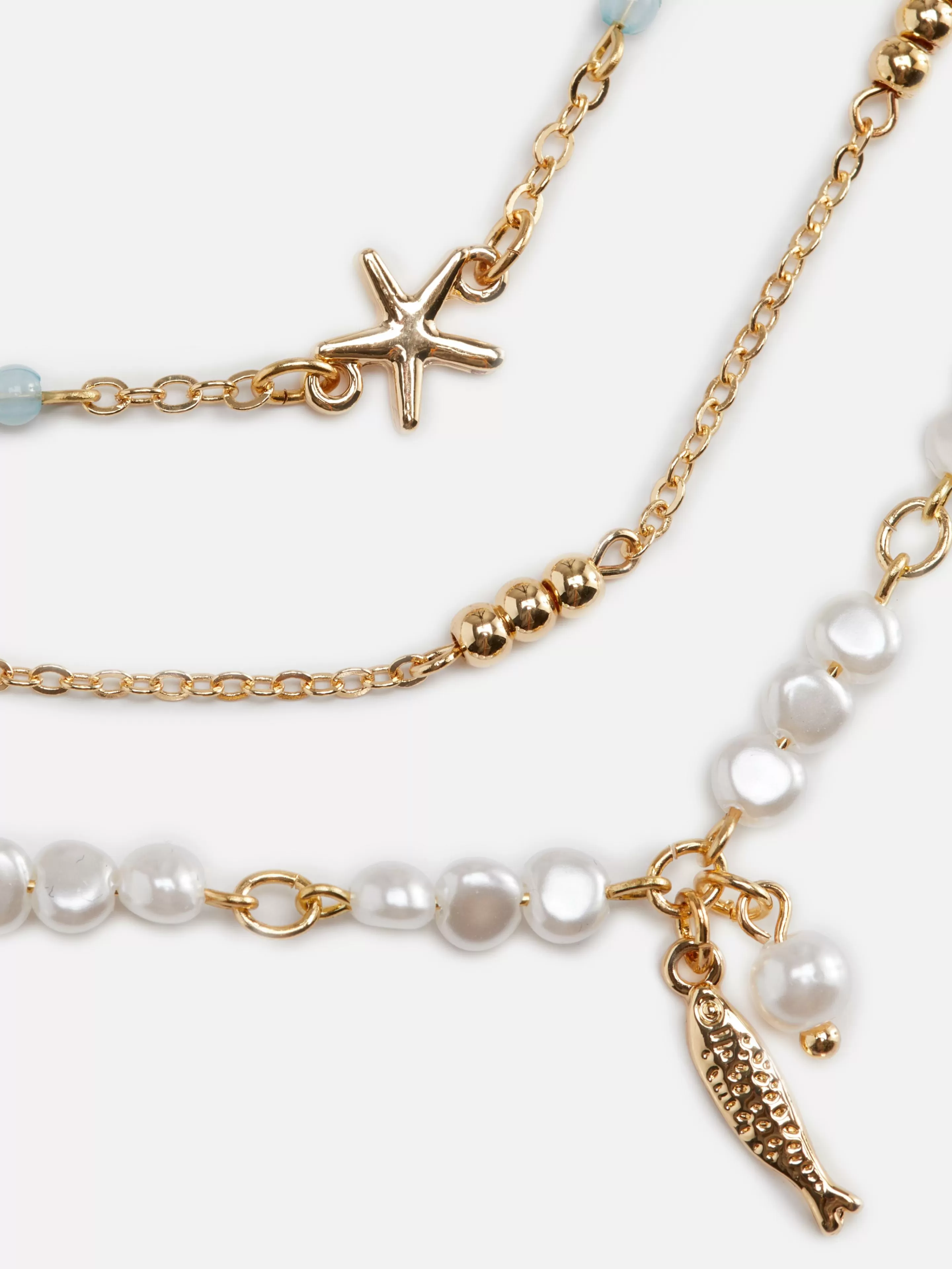 Lot De 3 Chaînes De Cheville à Motifs Bord De Mer-Primark Cheap