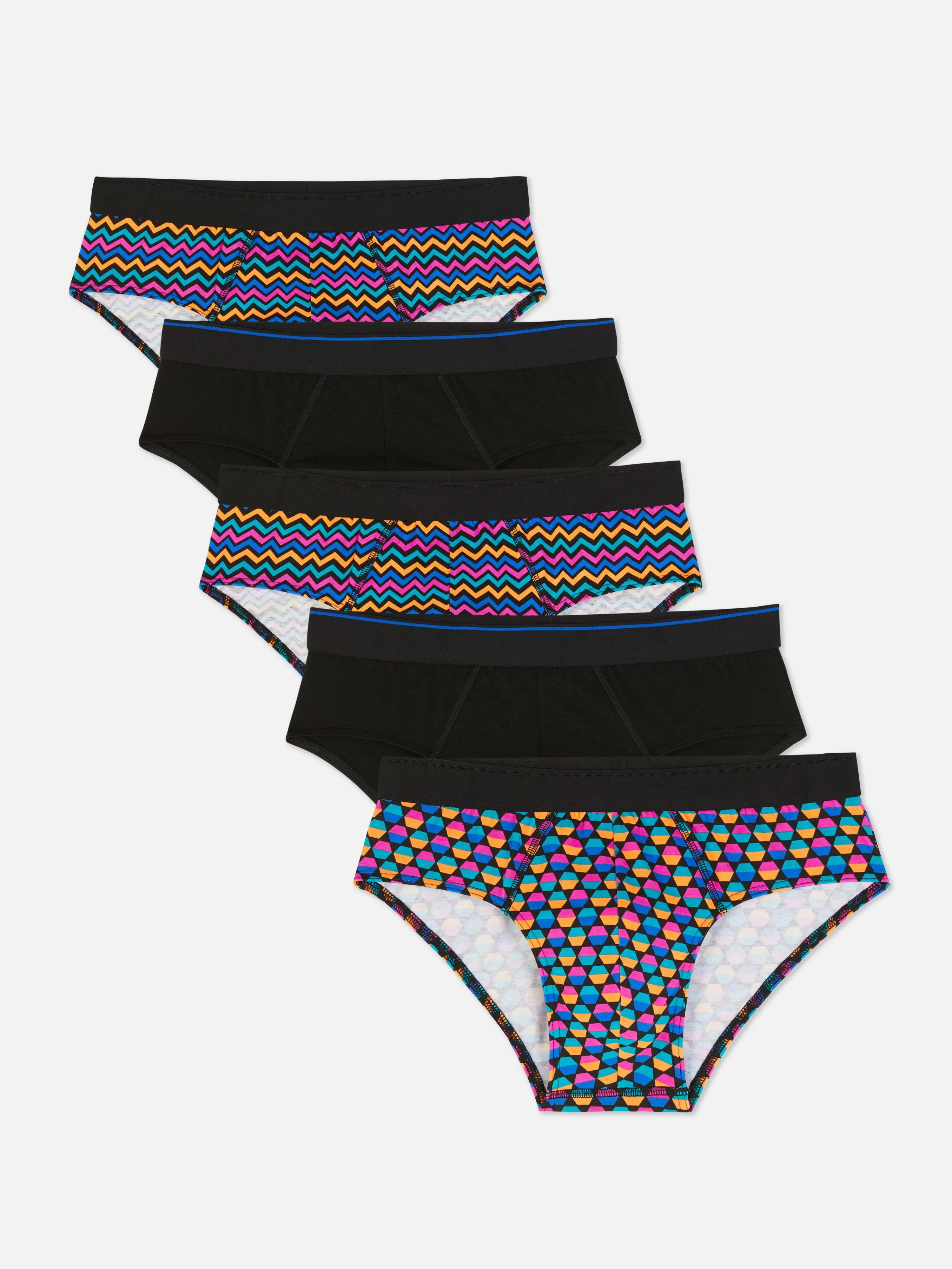 Lot De 5 Culottes à Motifs Géométriques Variés-Primark Flash Sale
