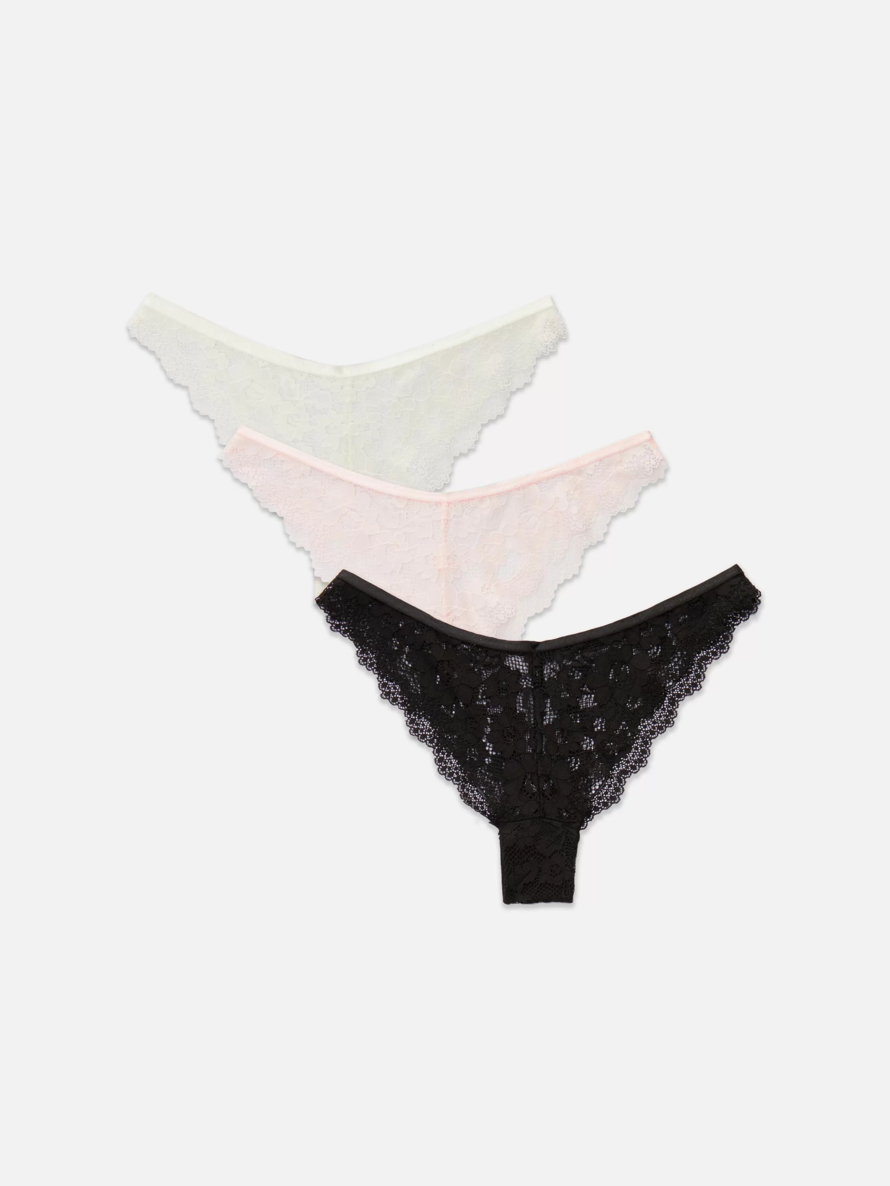 Lot De 3 Culottes Brésiliennes En Dentelle-Primark Cheap