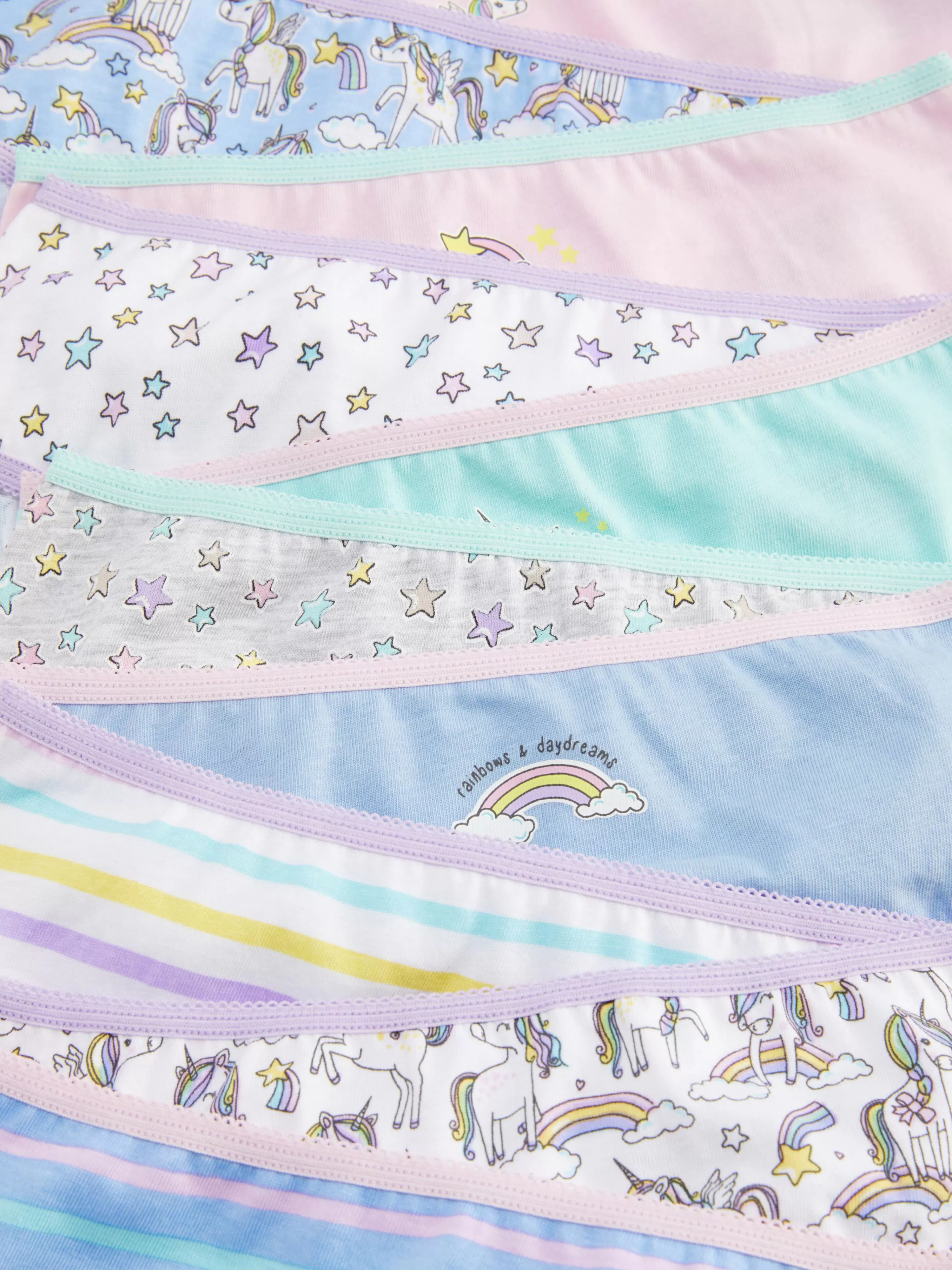 Lot De 10 Culottes Graphiques à Motif Licorne-Primark Outlet