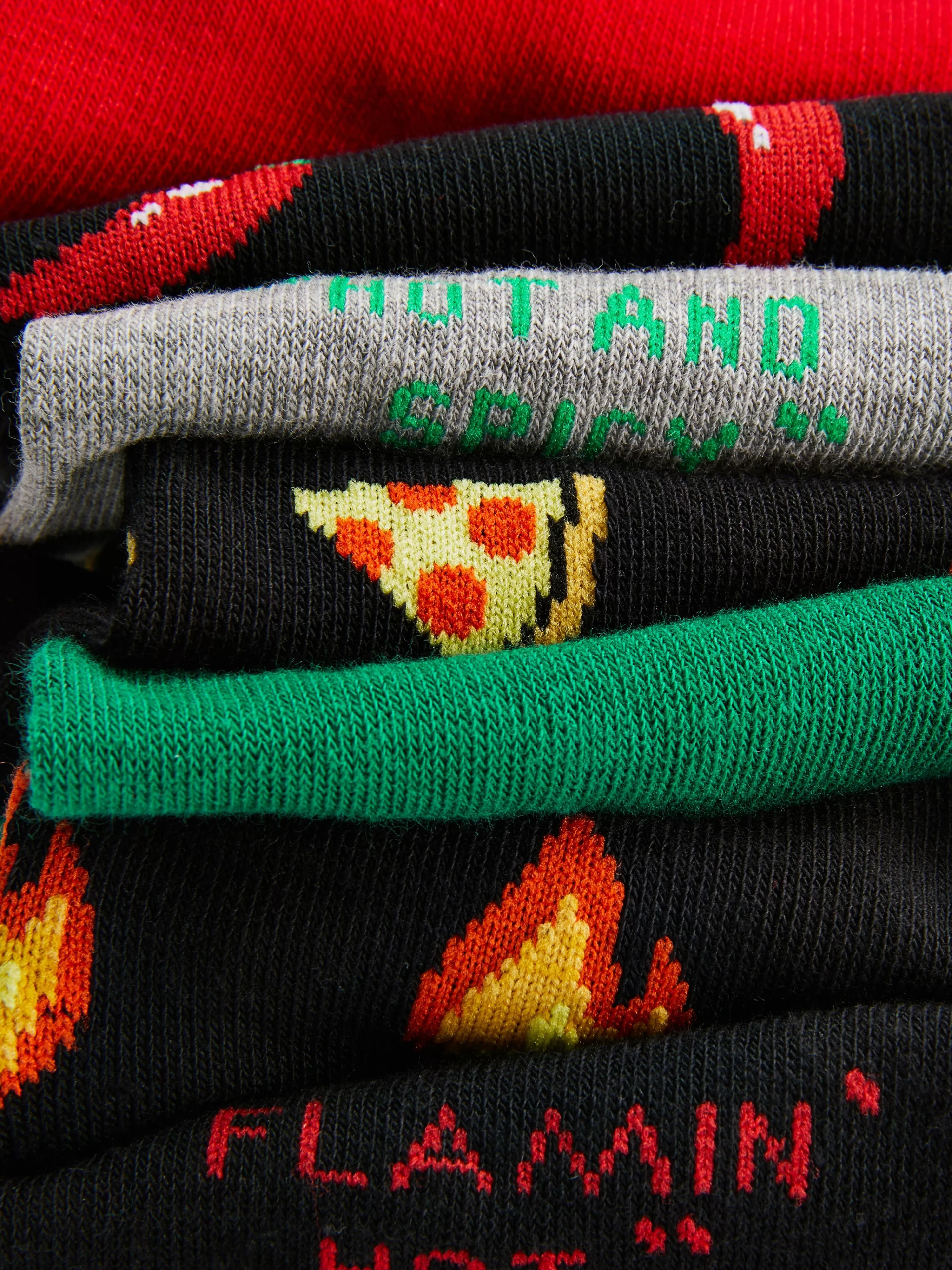 Lot De 7 Paires De Chaussettes à Motifs Variés-Primark Shop