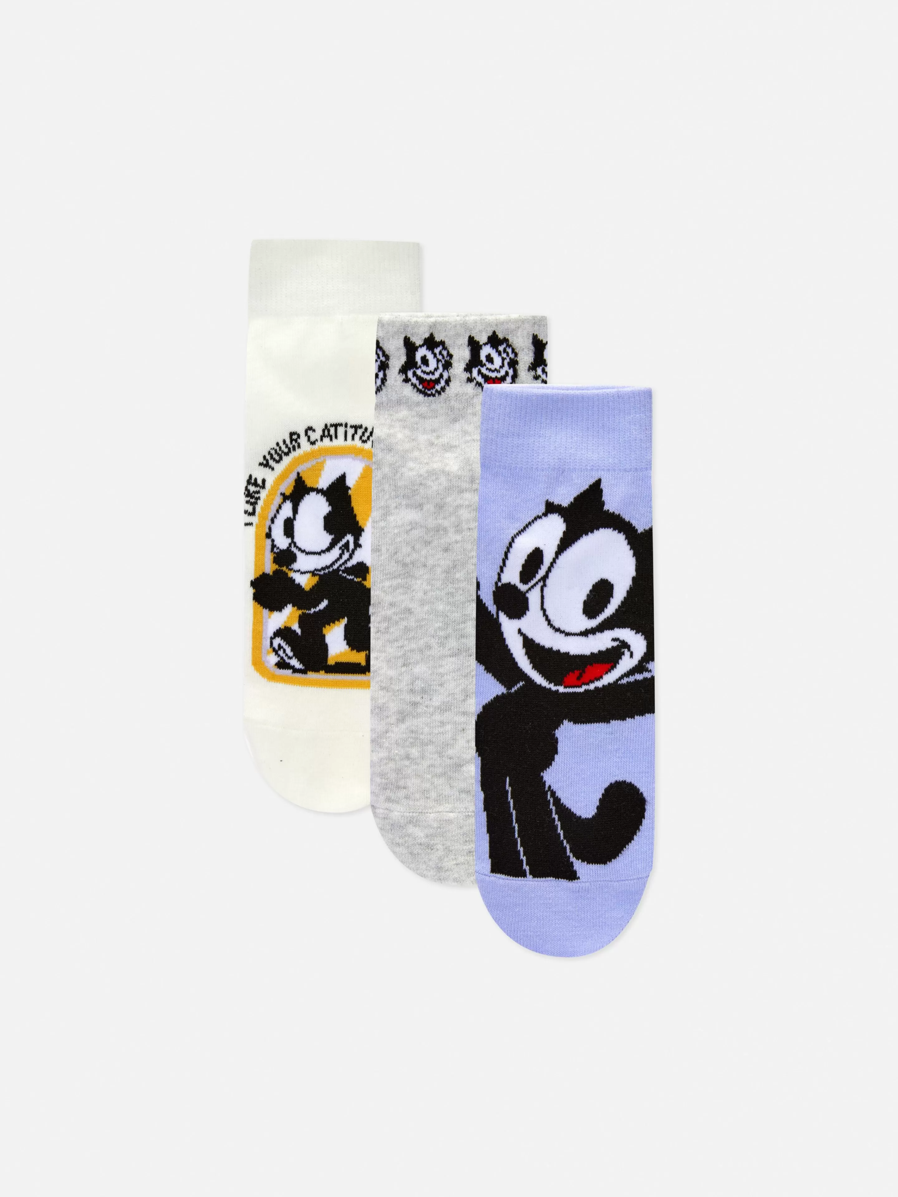 Lot De 3 Paires De Chaussettes De Sport Felix Le Chat-Primark Flash Sale
