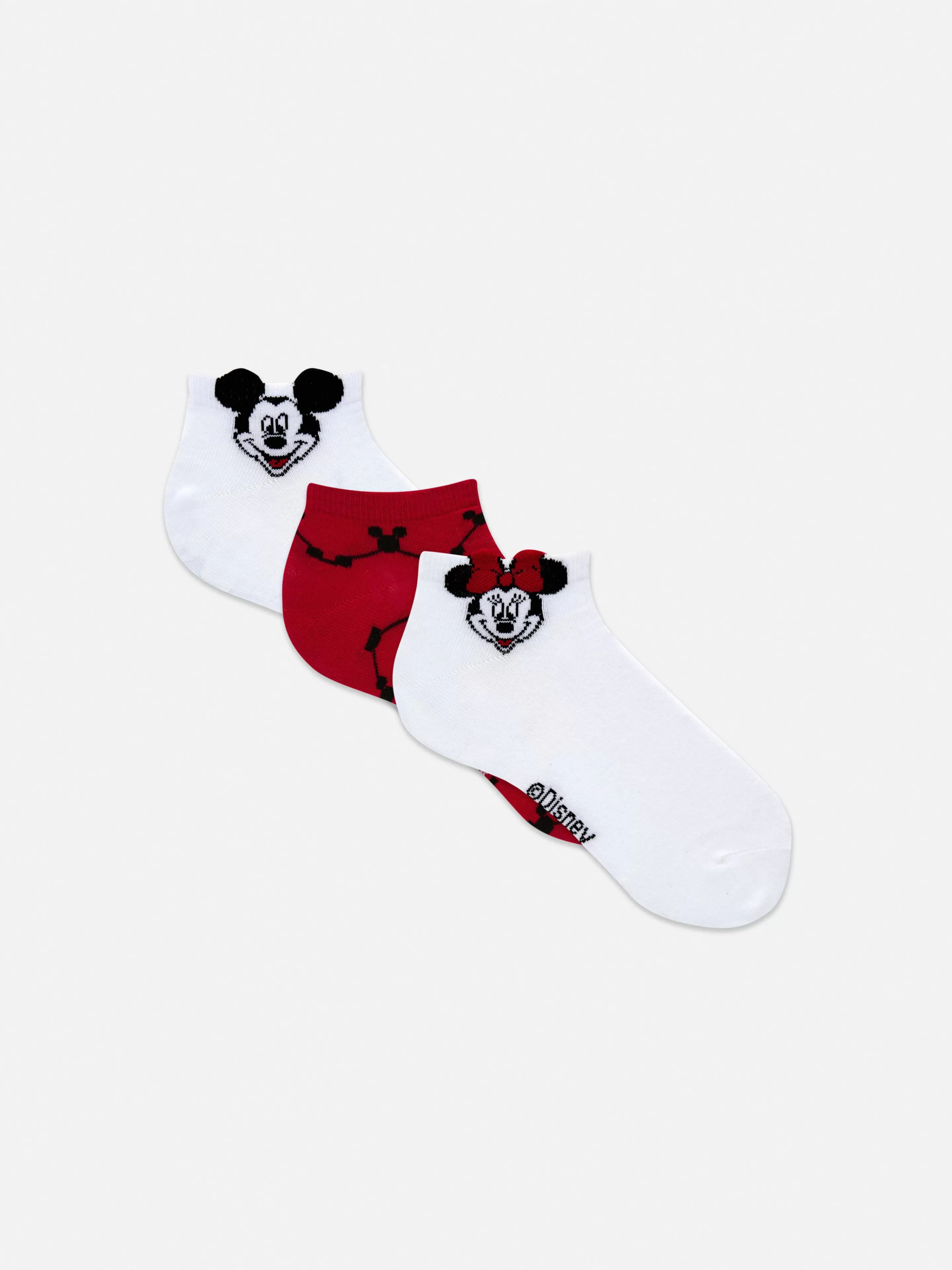 Lot De 3 Paires De Chaussettes Disney Mickey Et Minnie-Primark New