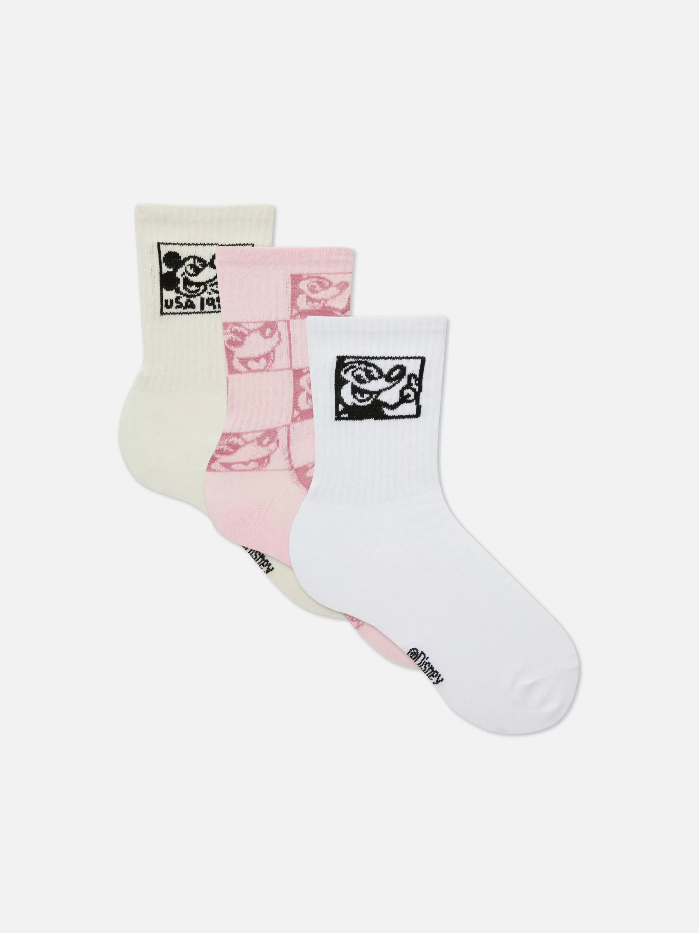 Lot De 3 Paires De Chaussettes Disney Mickey Mouse X Keith Haring-Primark Outlet