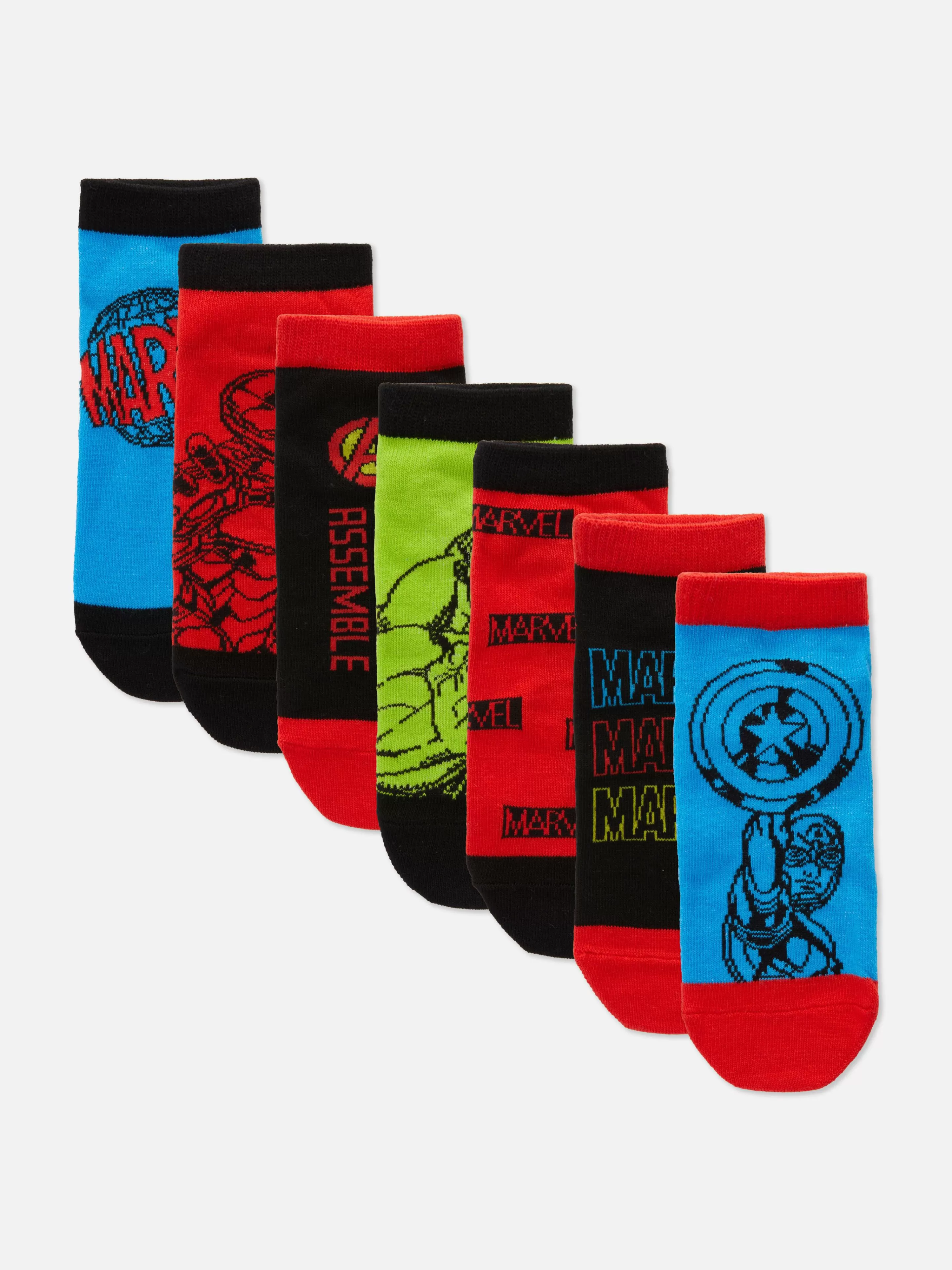 Lot De 7 Paires De Chaussettes Marvel Avengers-Primark Outlet