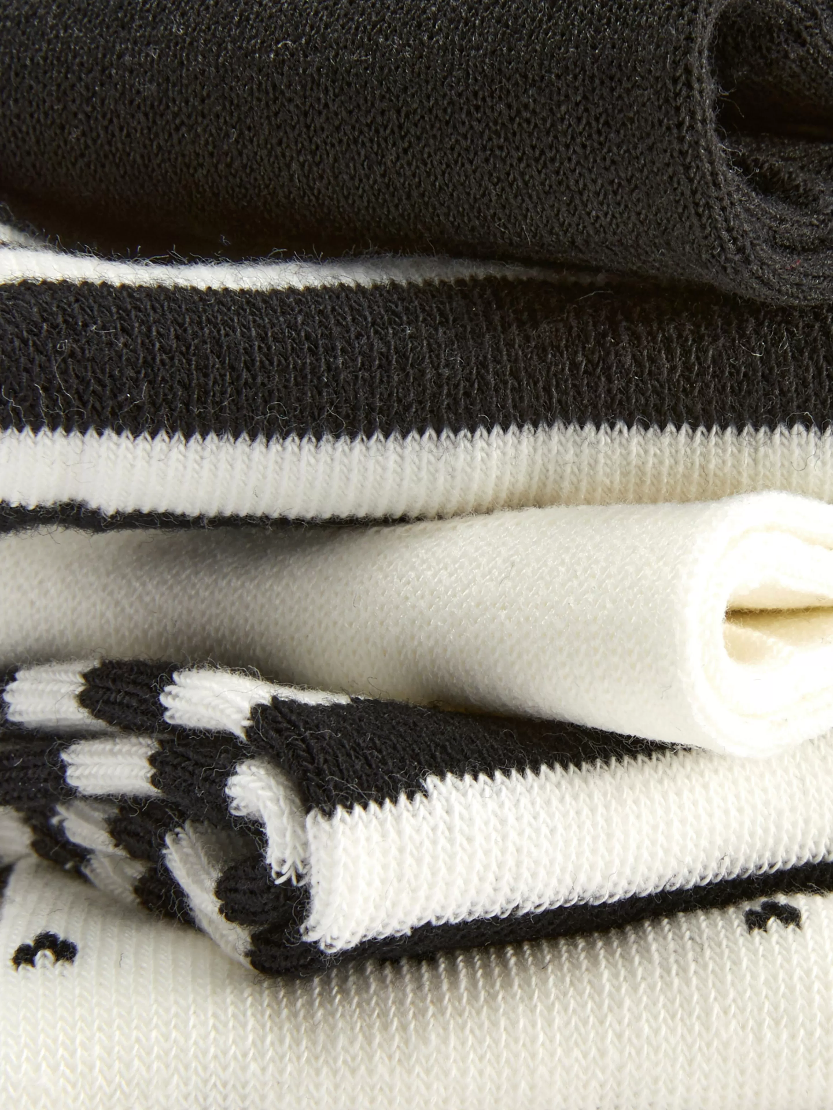 Lot De 5 Paires De Chaussettes Monochromatiques Rayées-Primark Outlet