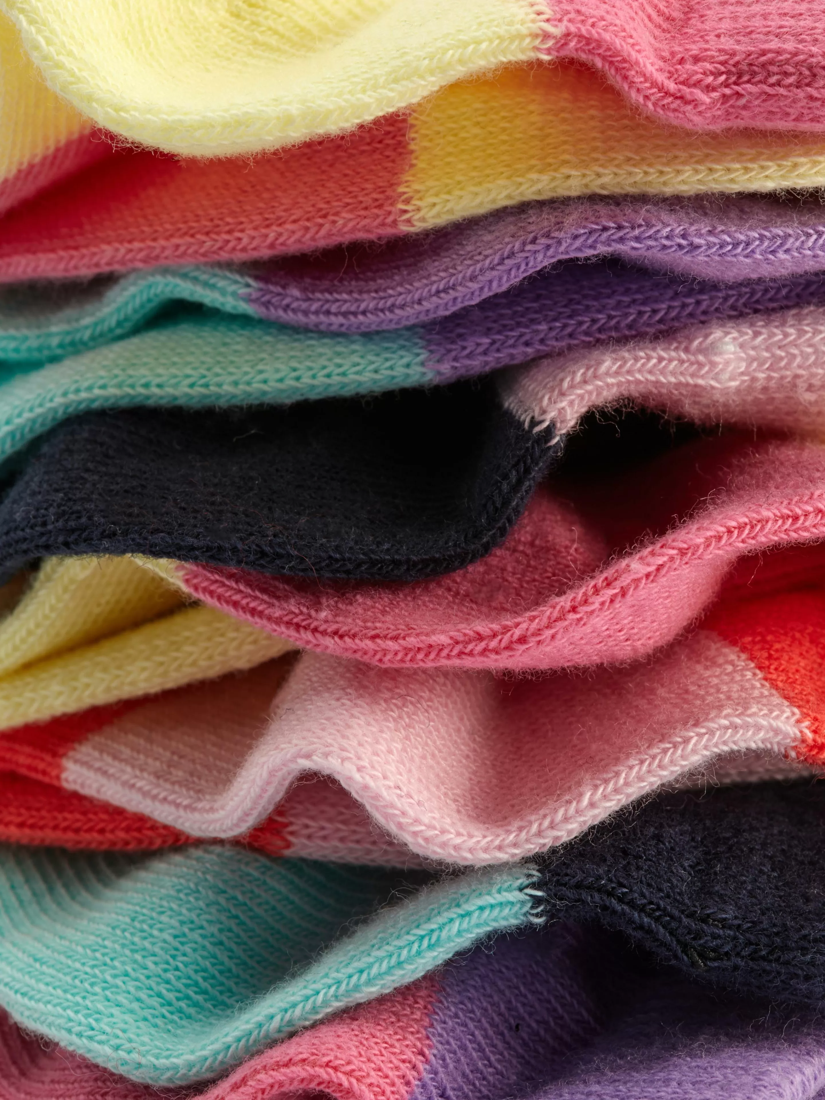 Lot De 7 Paires De Chaussettes Pour Baskets Color Block-Primark New