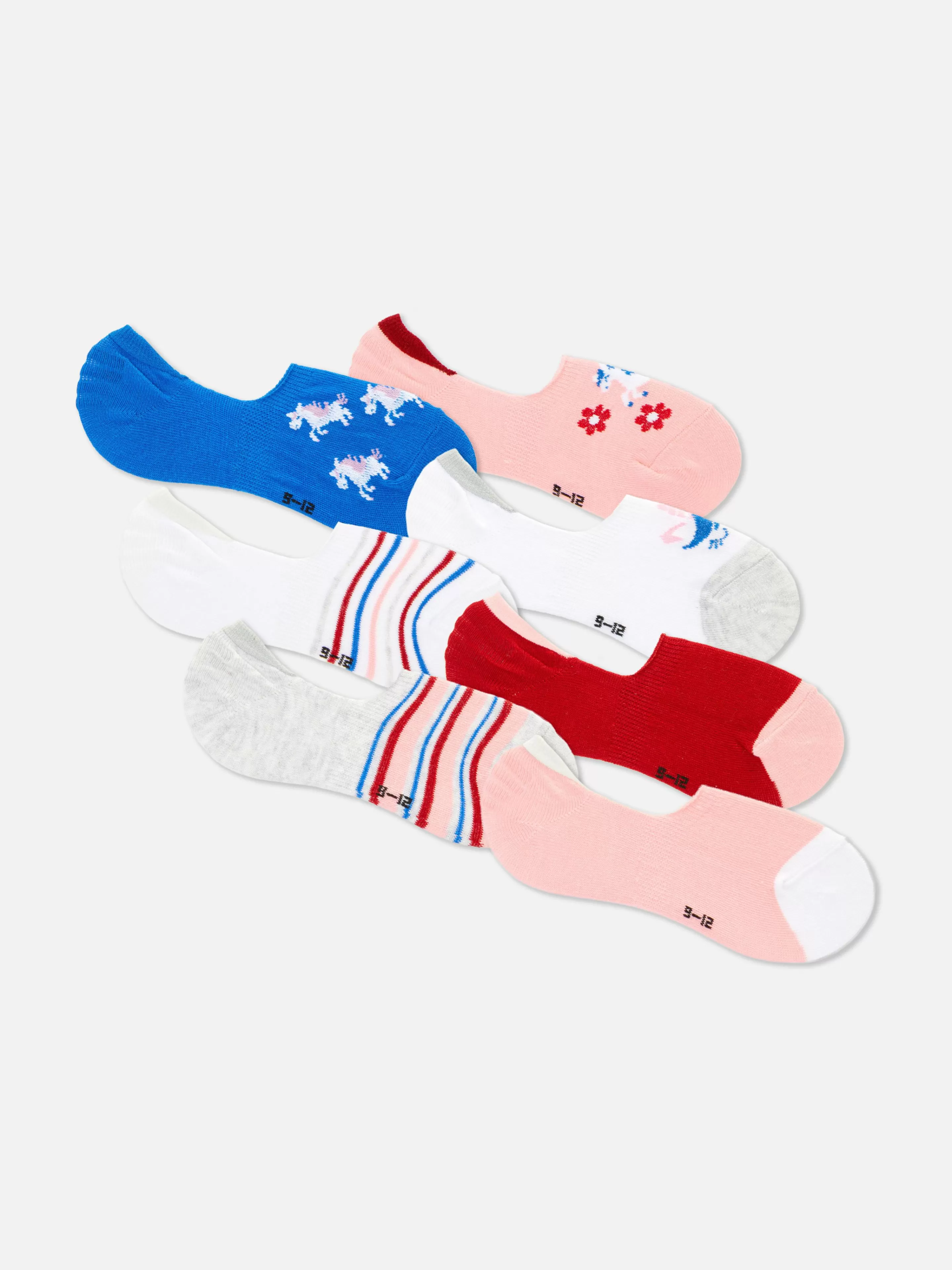 Lot De 7 Paires De Chaussettes Pour Baskets Licorne-Primark Cheap