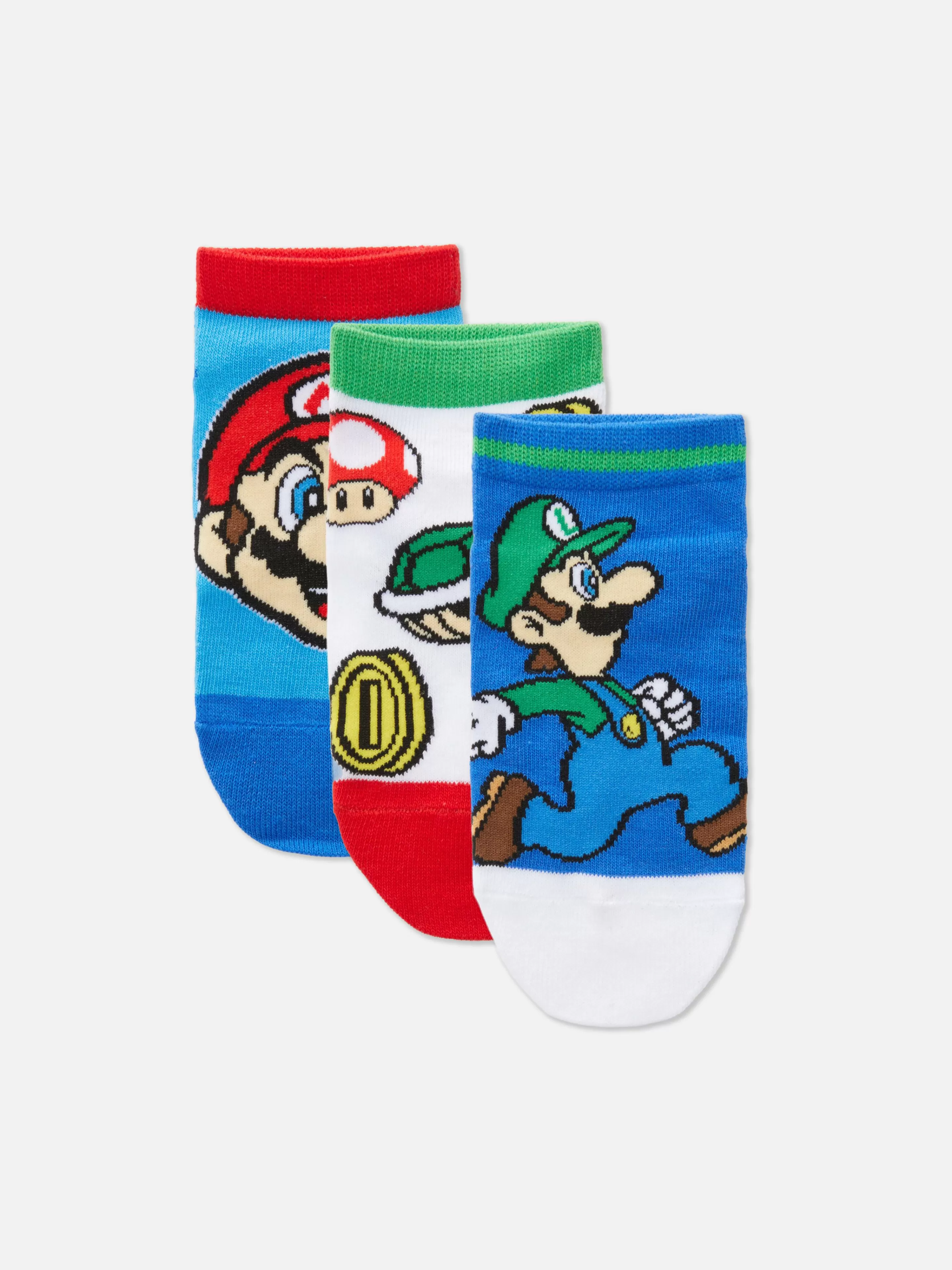 Lot De 3 Paires De Chaussettes Super Mario World-Primark Outlet