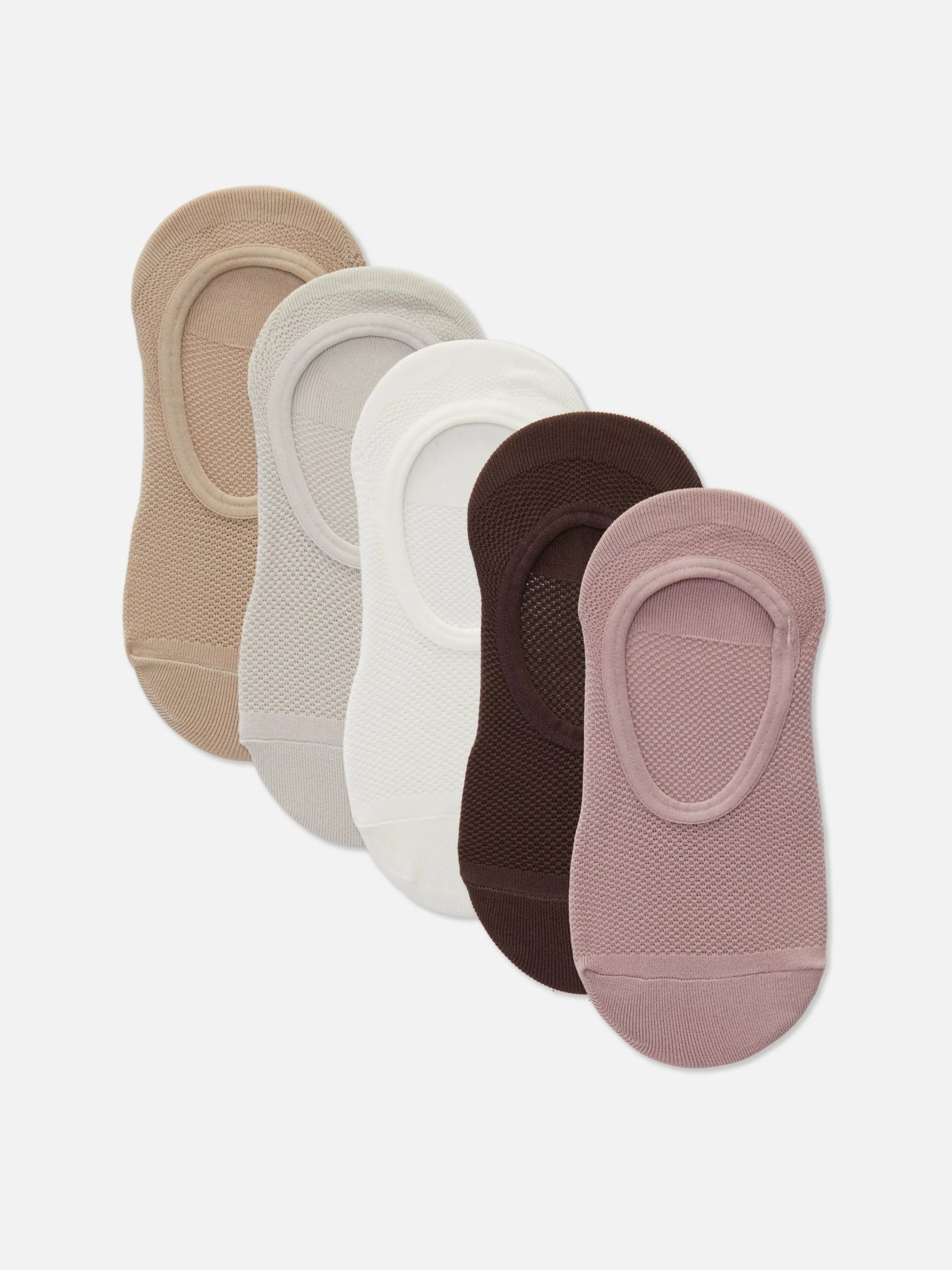 Lot De 5 Paires De Chaussettes Ton Sur Ton Texturées-Primark Shop