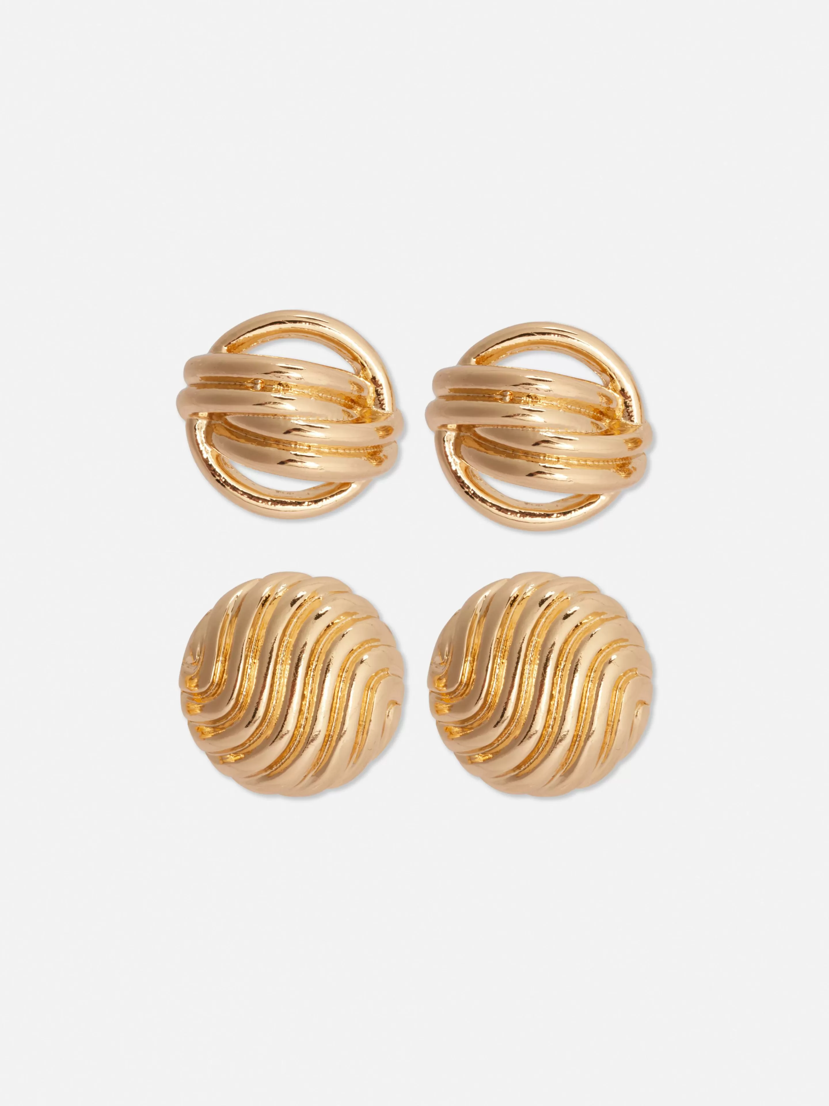Lot De 2 Paires De Clous D'oreilles épais Rita Ora-Primark Clearance