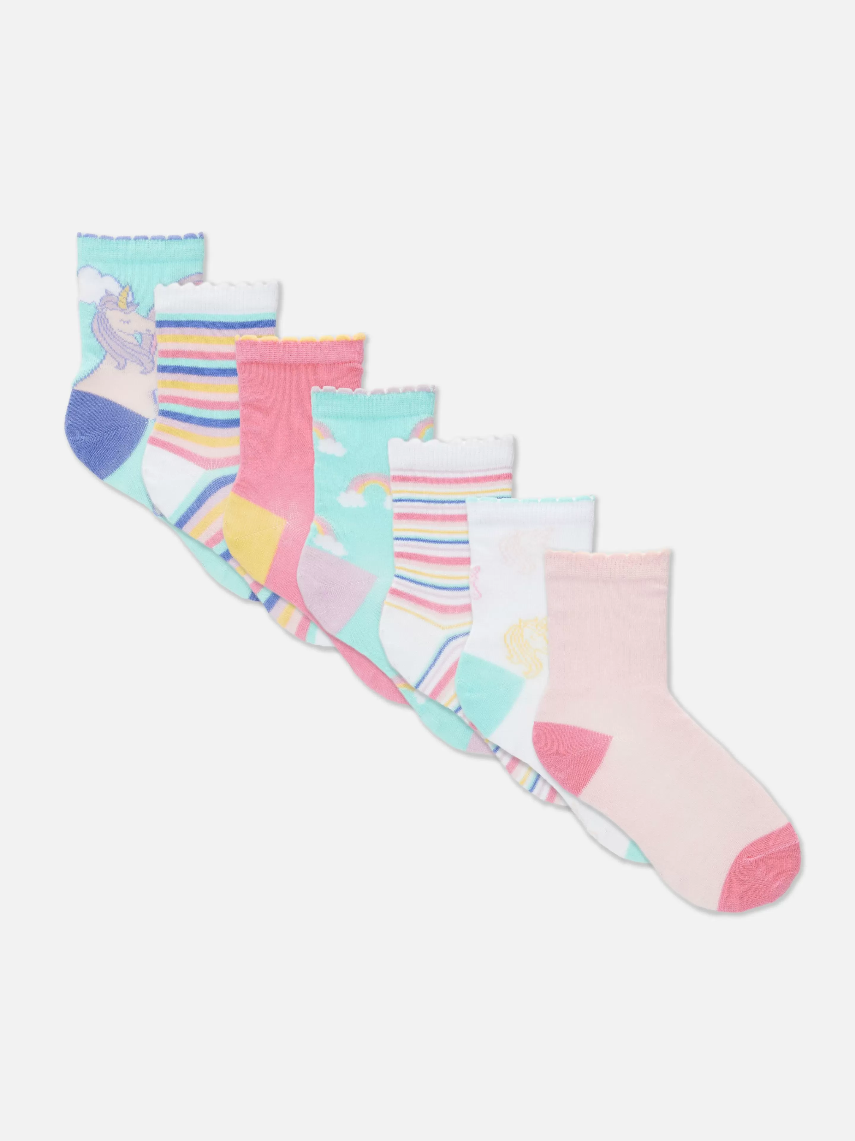 Lot De 7 Paires De Socquettes à Motif Licorne-Primark Hot