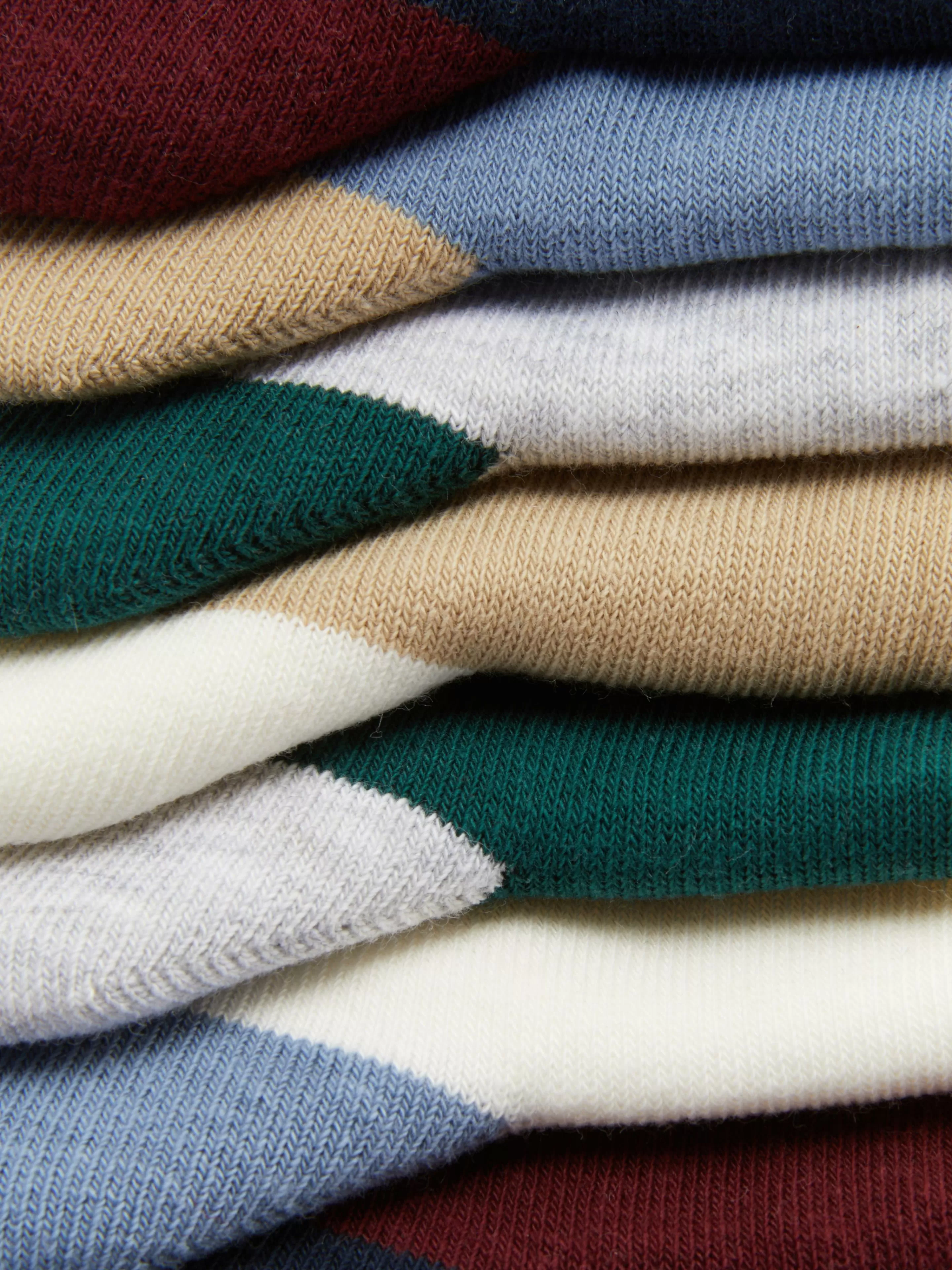 Lot De 7 Paires De Socquettes Color Block-Primark Outlet