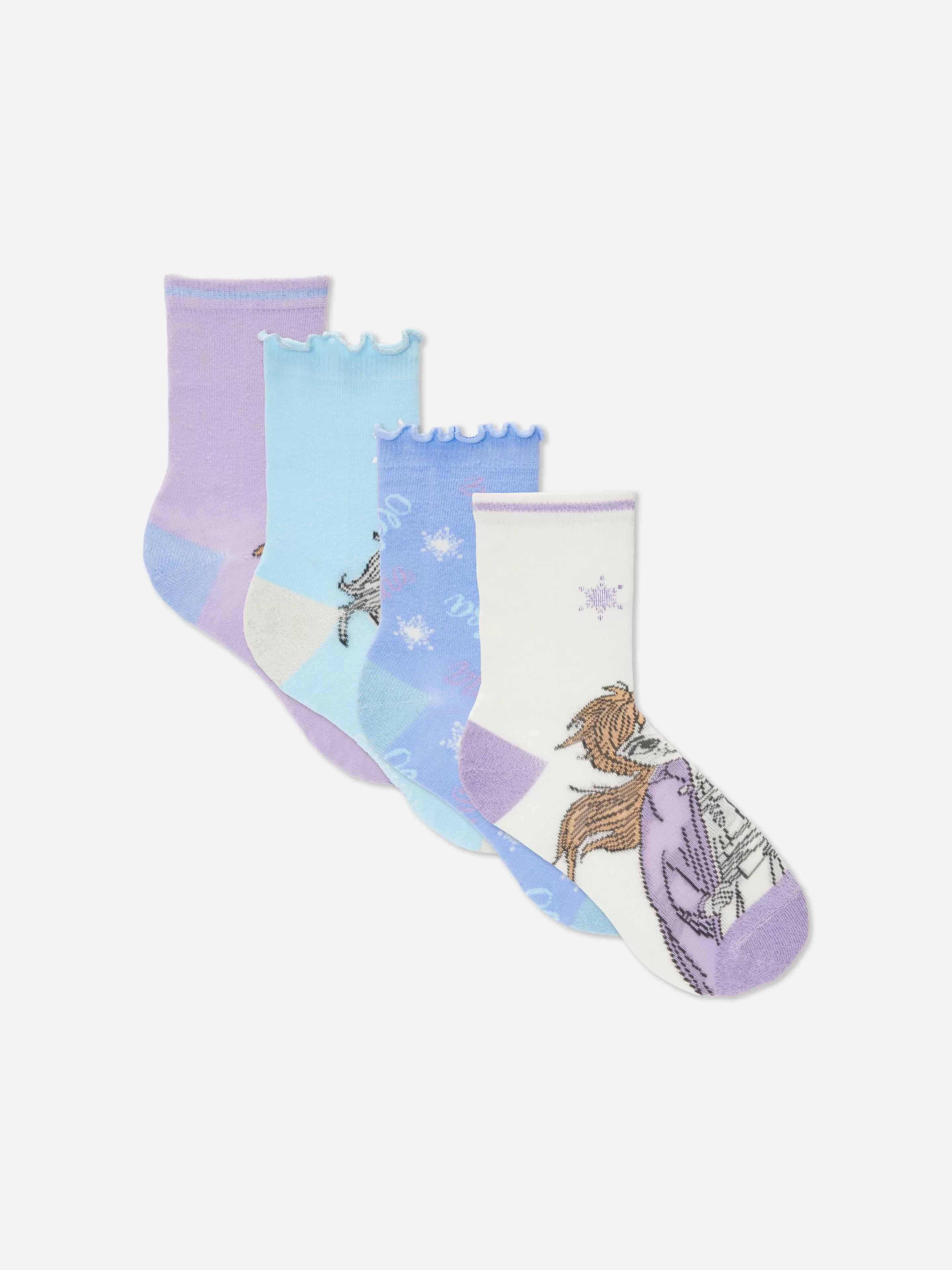 Lot De 4 Paires De Socquettes Disney La Reine Des Neiges-Primark Discount