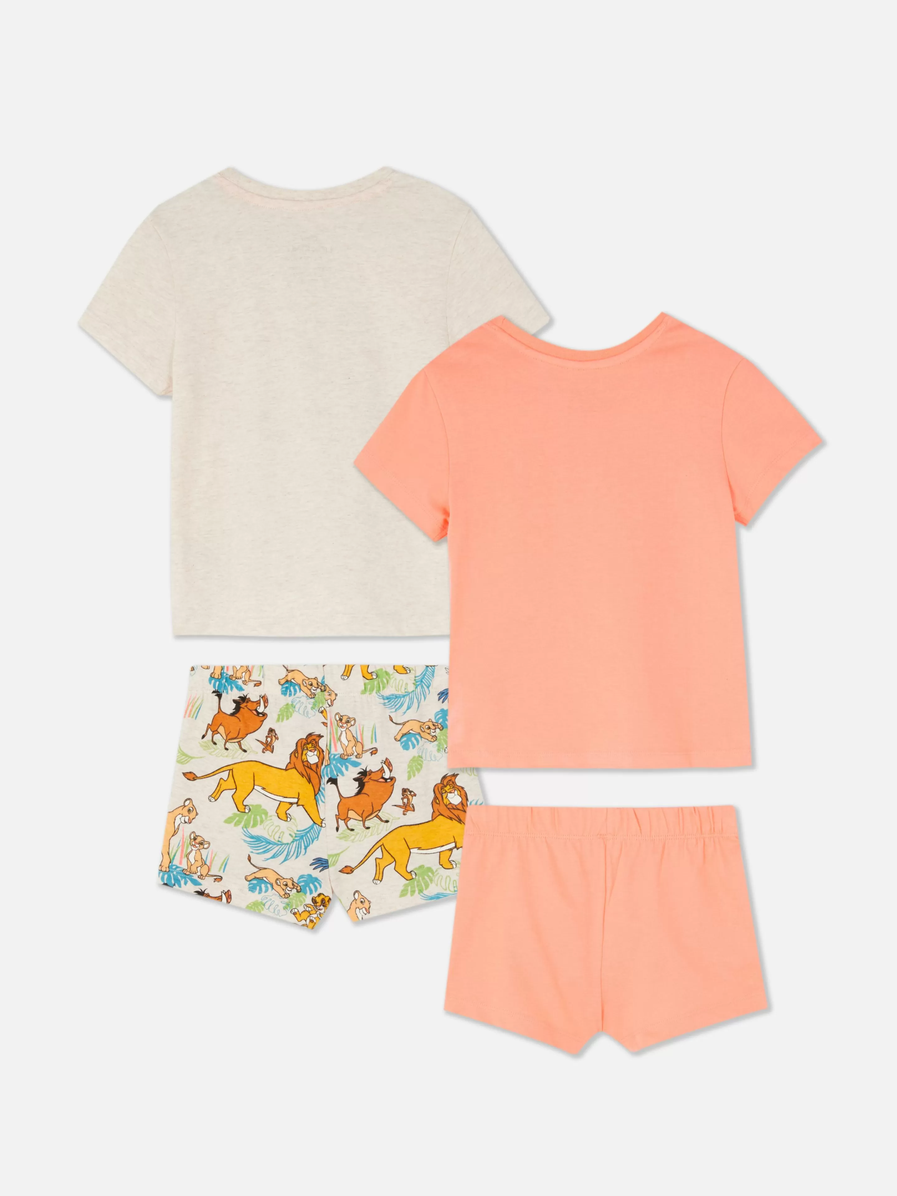 Lot De 2 Pyjamas à Manches Courtes Disney Le Roi Lion 30e Anniversaire-Primark Best Sale