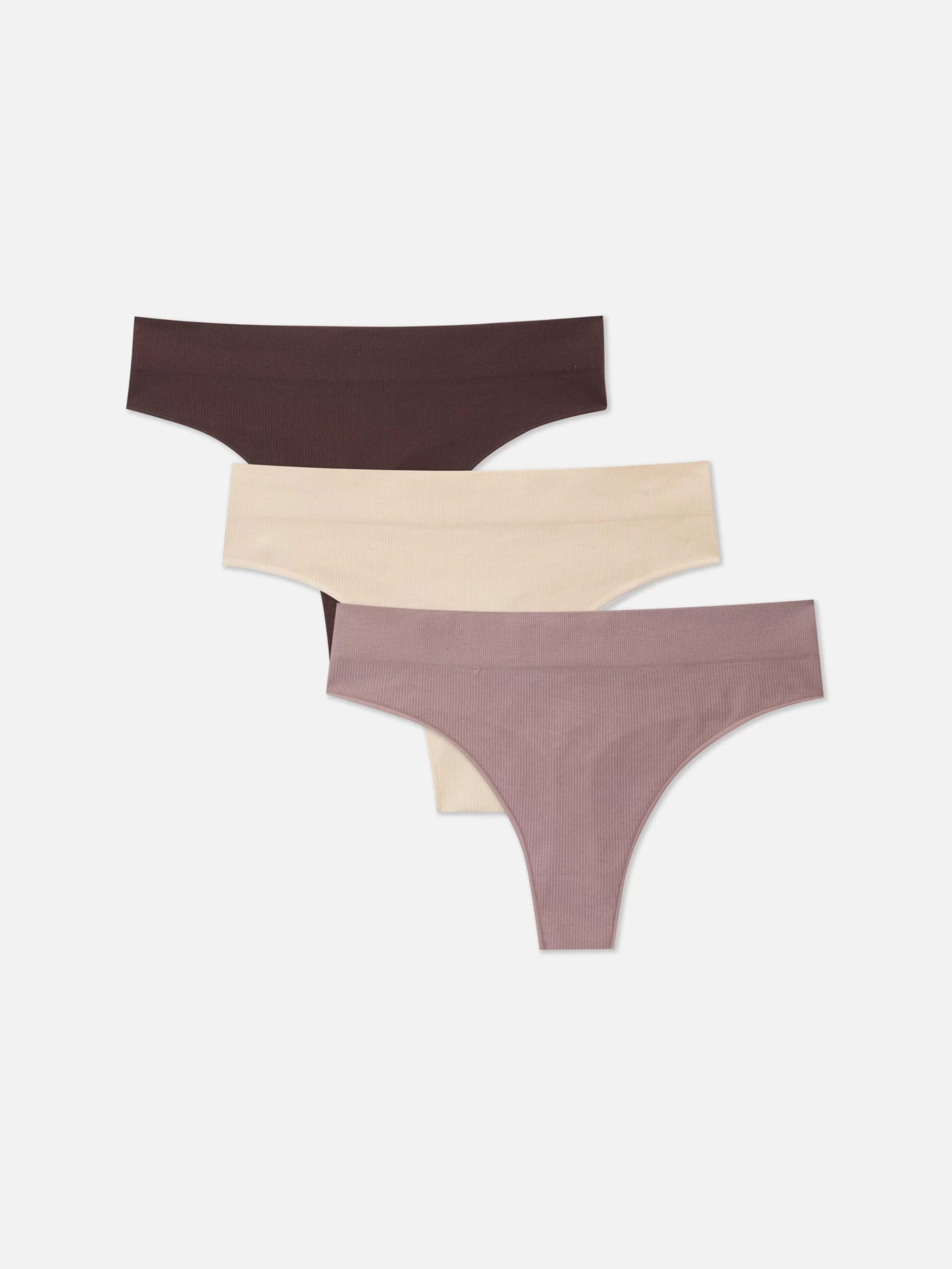 Lot De 3 Strings Côtelés-Primark Sale