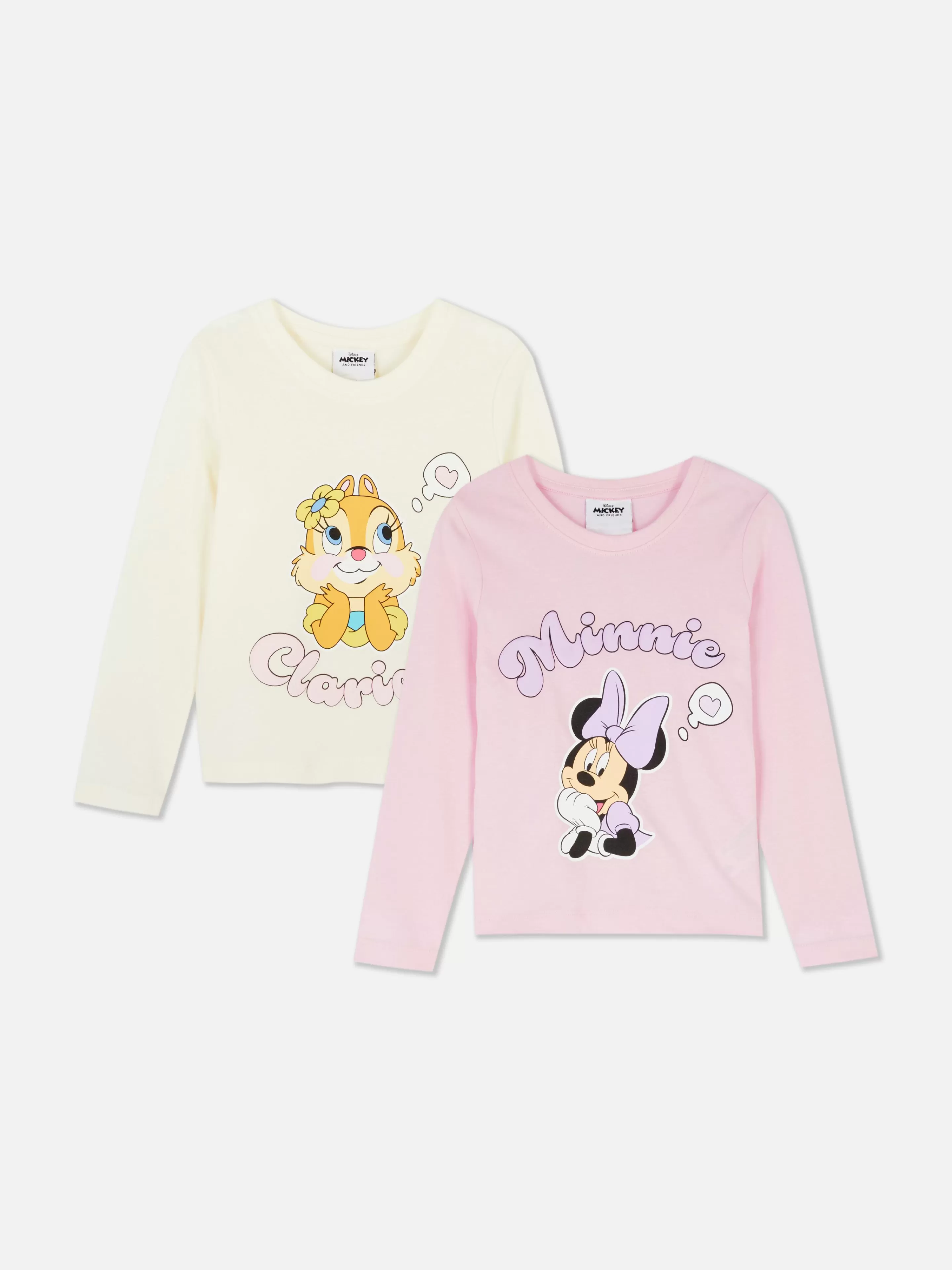 Lot De 2 T-shirts à Manches Longues Disney Minnie Et Ses Amis-Primark Store