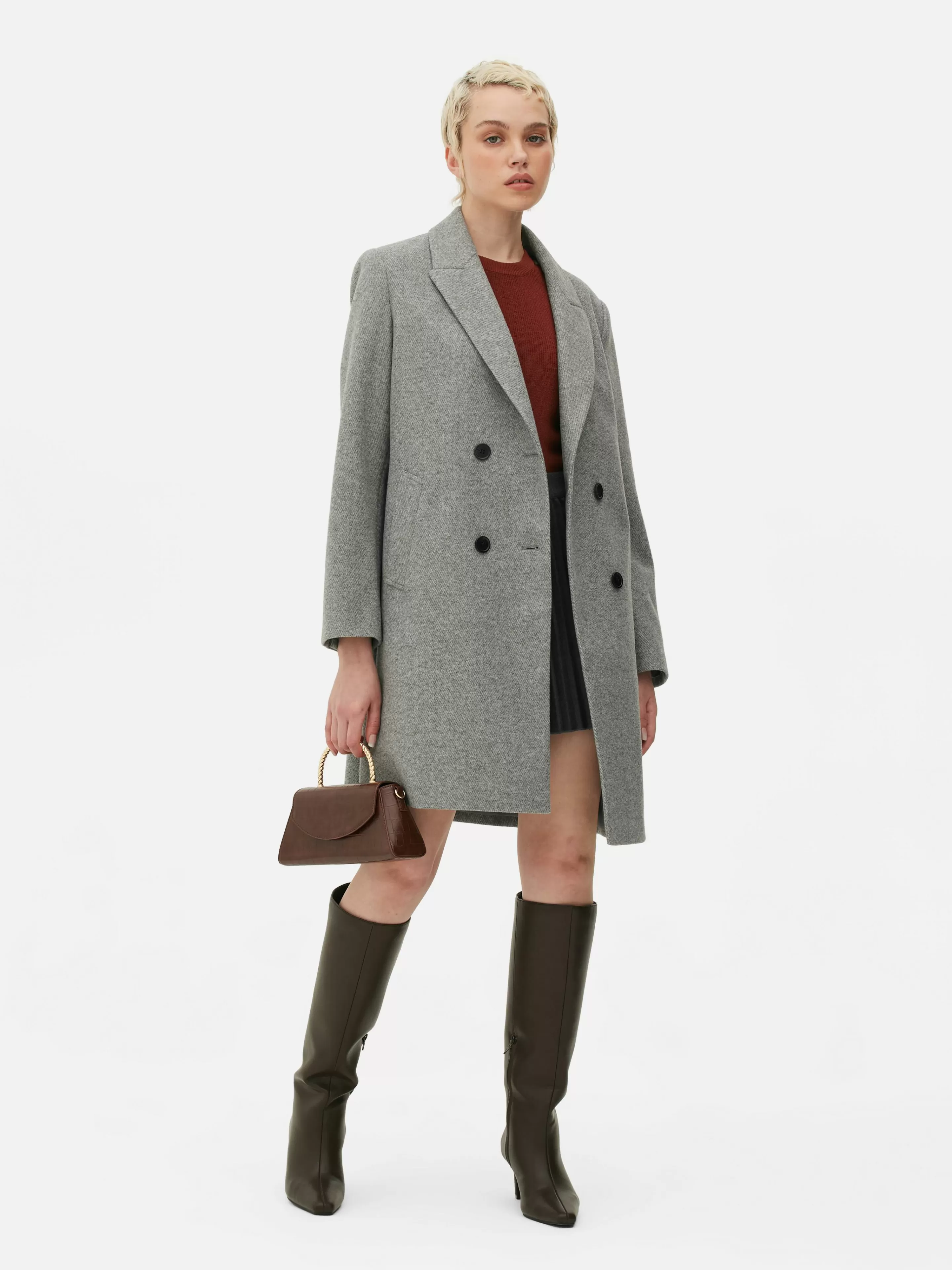 Manteau Croisé En Sergé-Primark Best