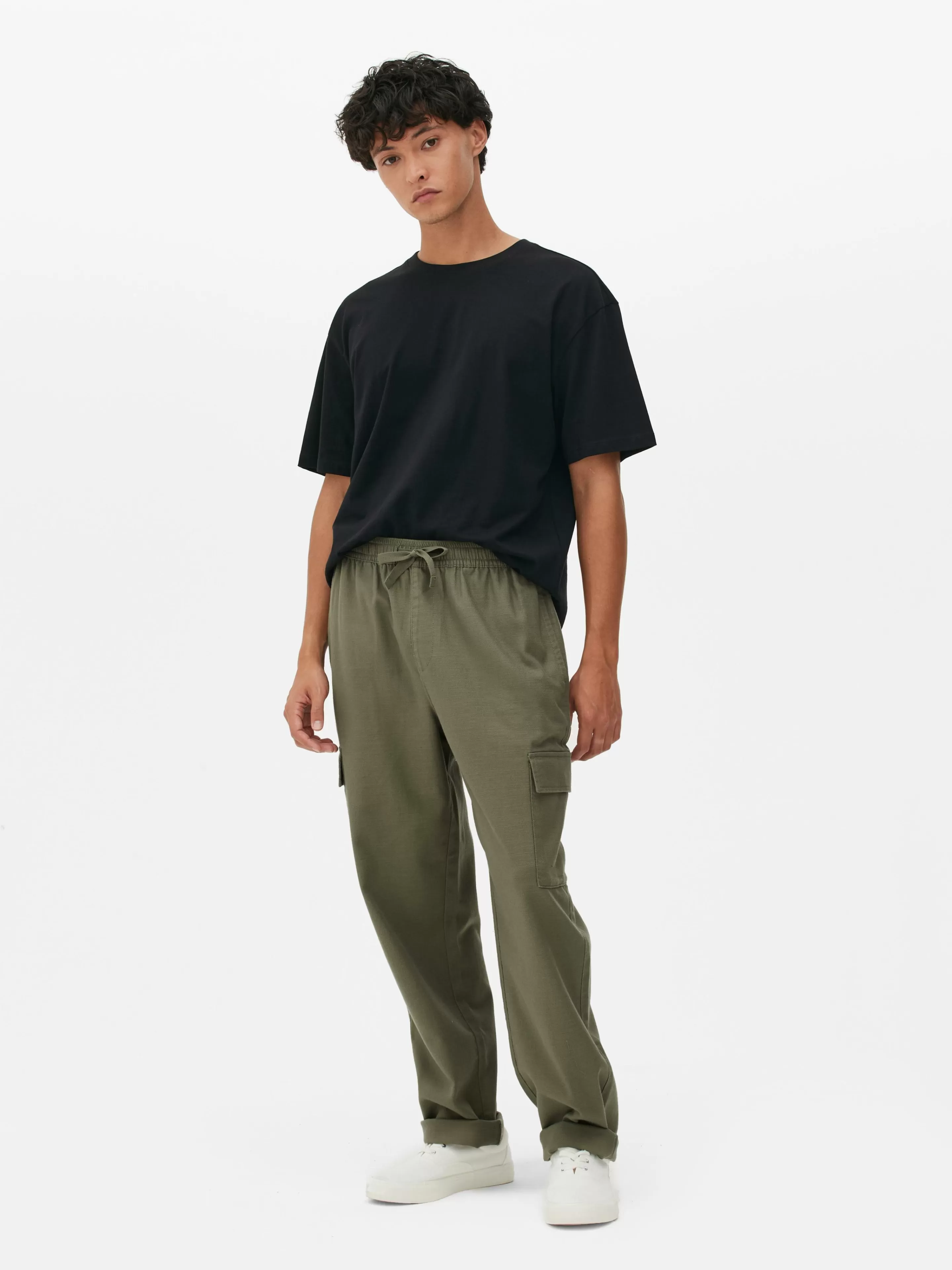 Pantalon Cargo à Cordon De Serrage à La Taille-Primark New