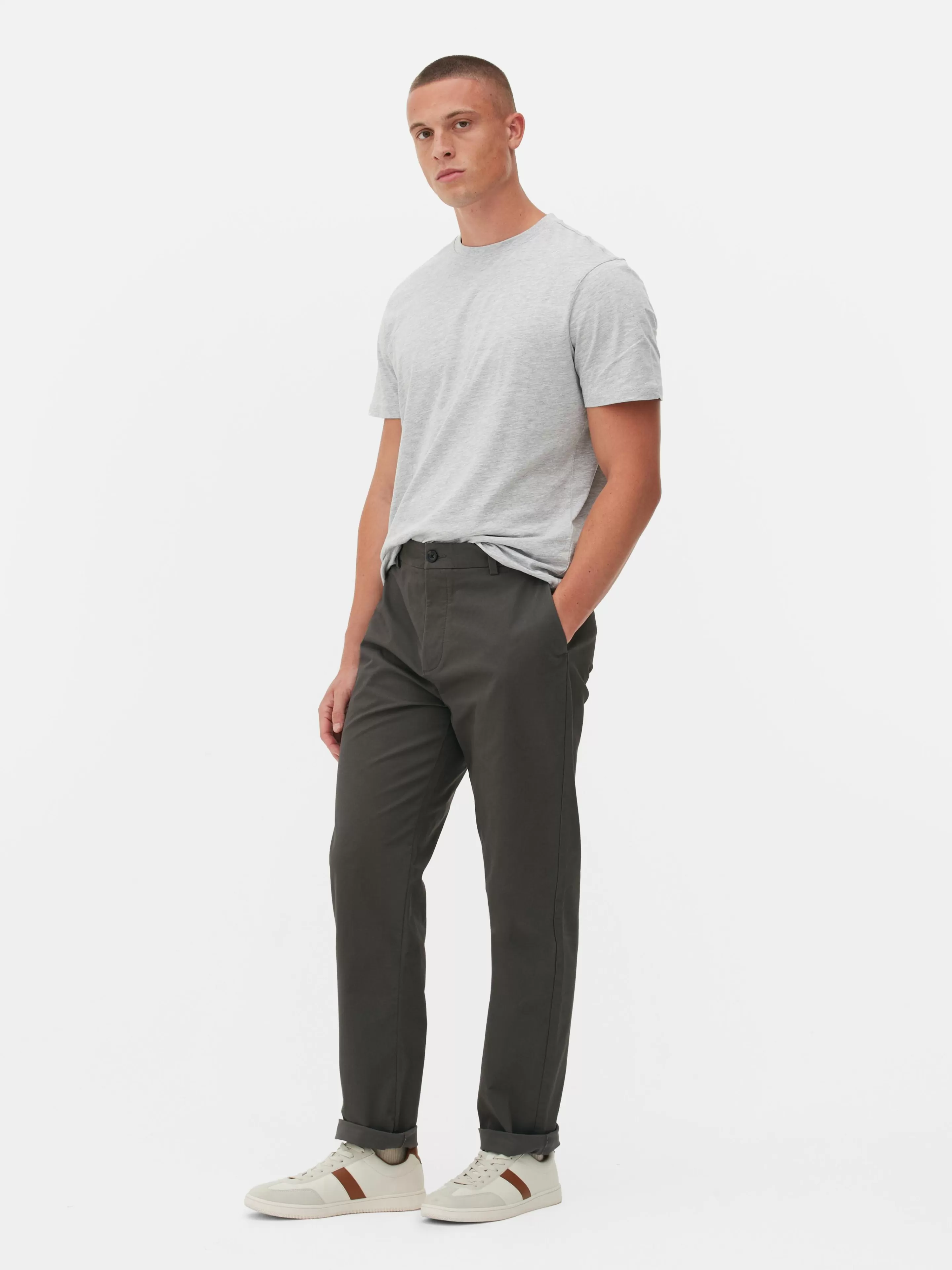 Pantalon Chino Stretch Coupe Droite-Primark Best Sale