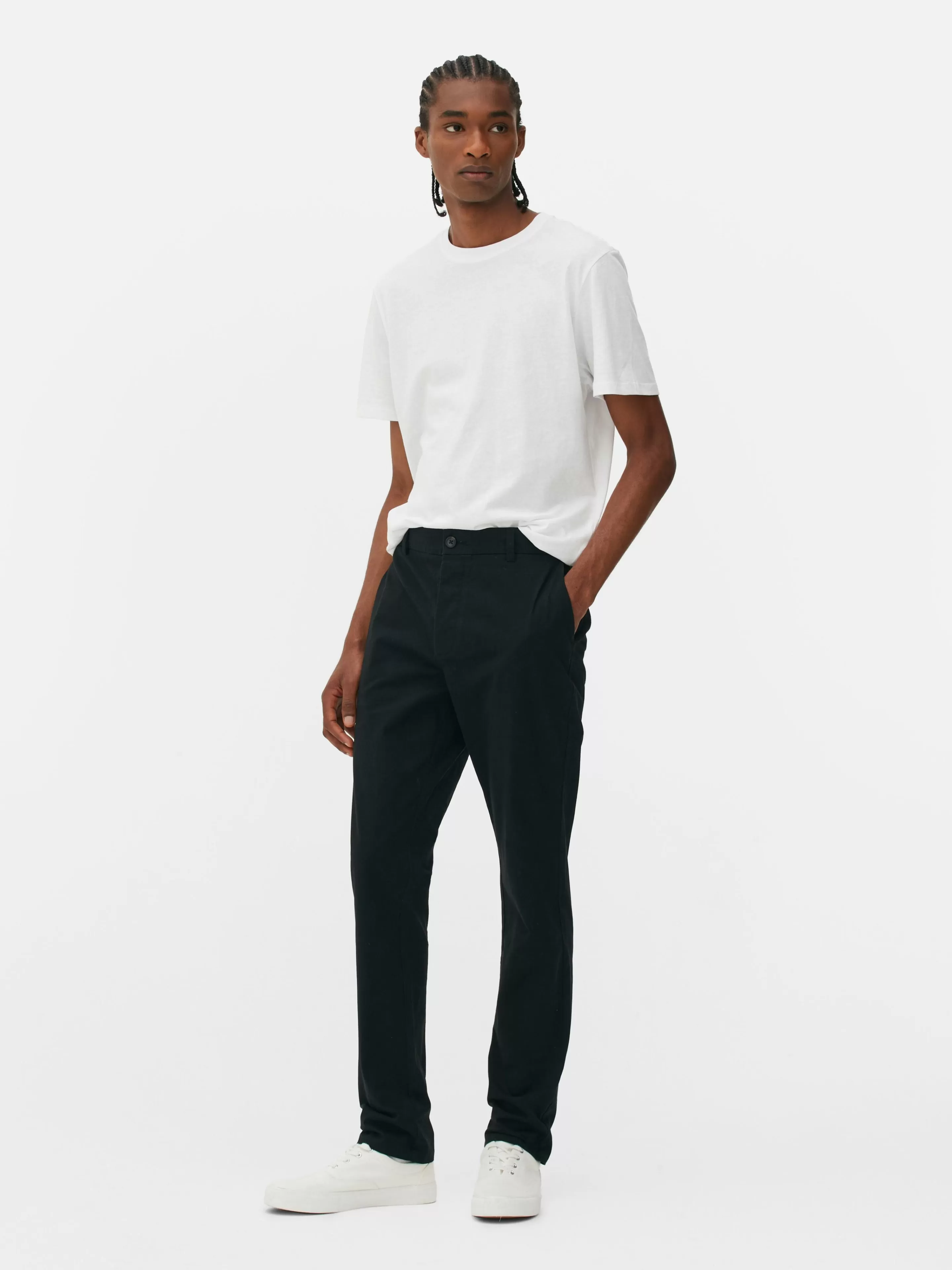 Pantalon Chino Stretch Coupe Slim-Primark Online