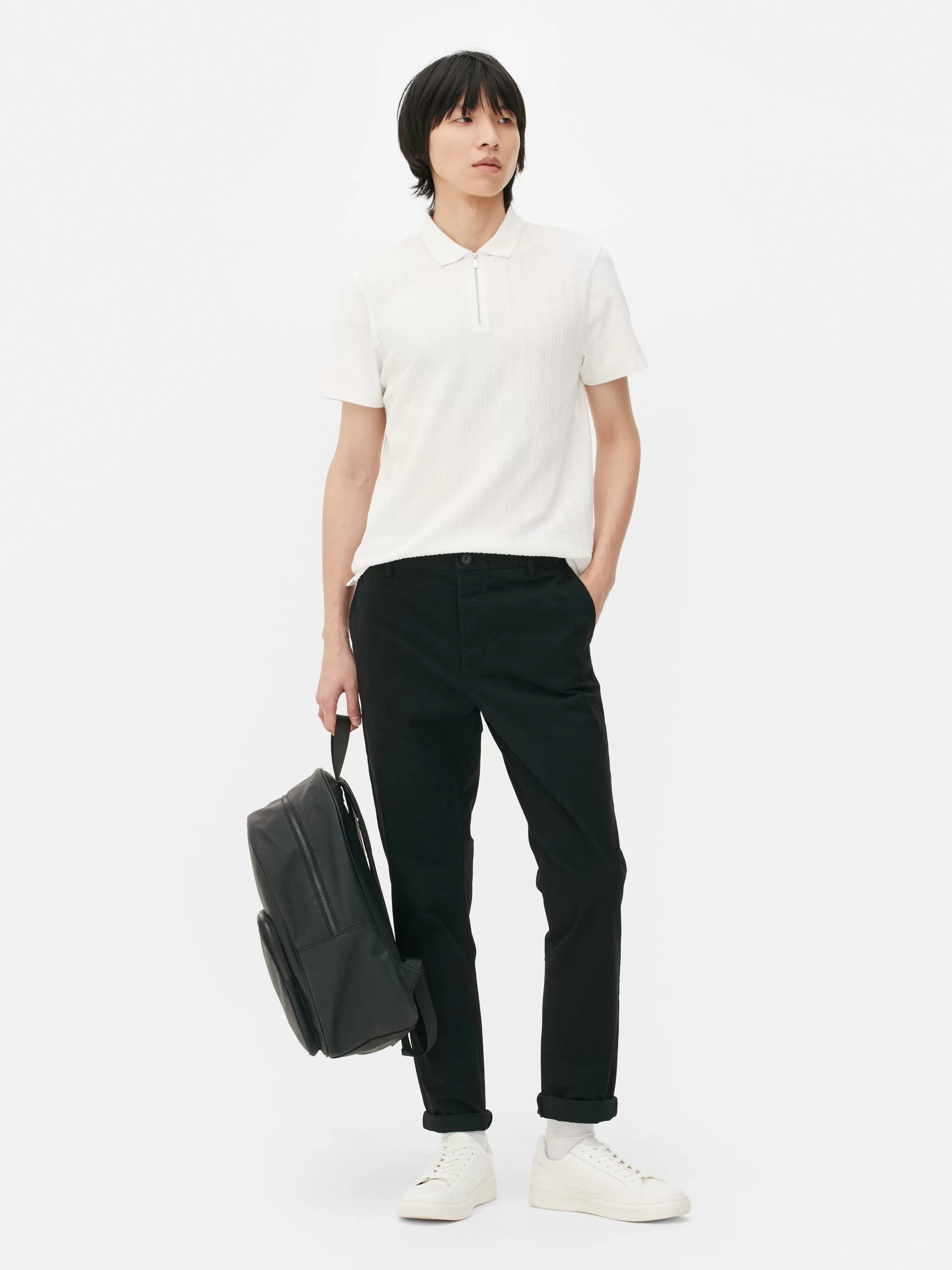 Pantalon Chino Stretch Coupe Slim-Primark New