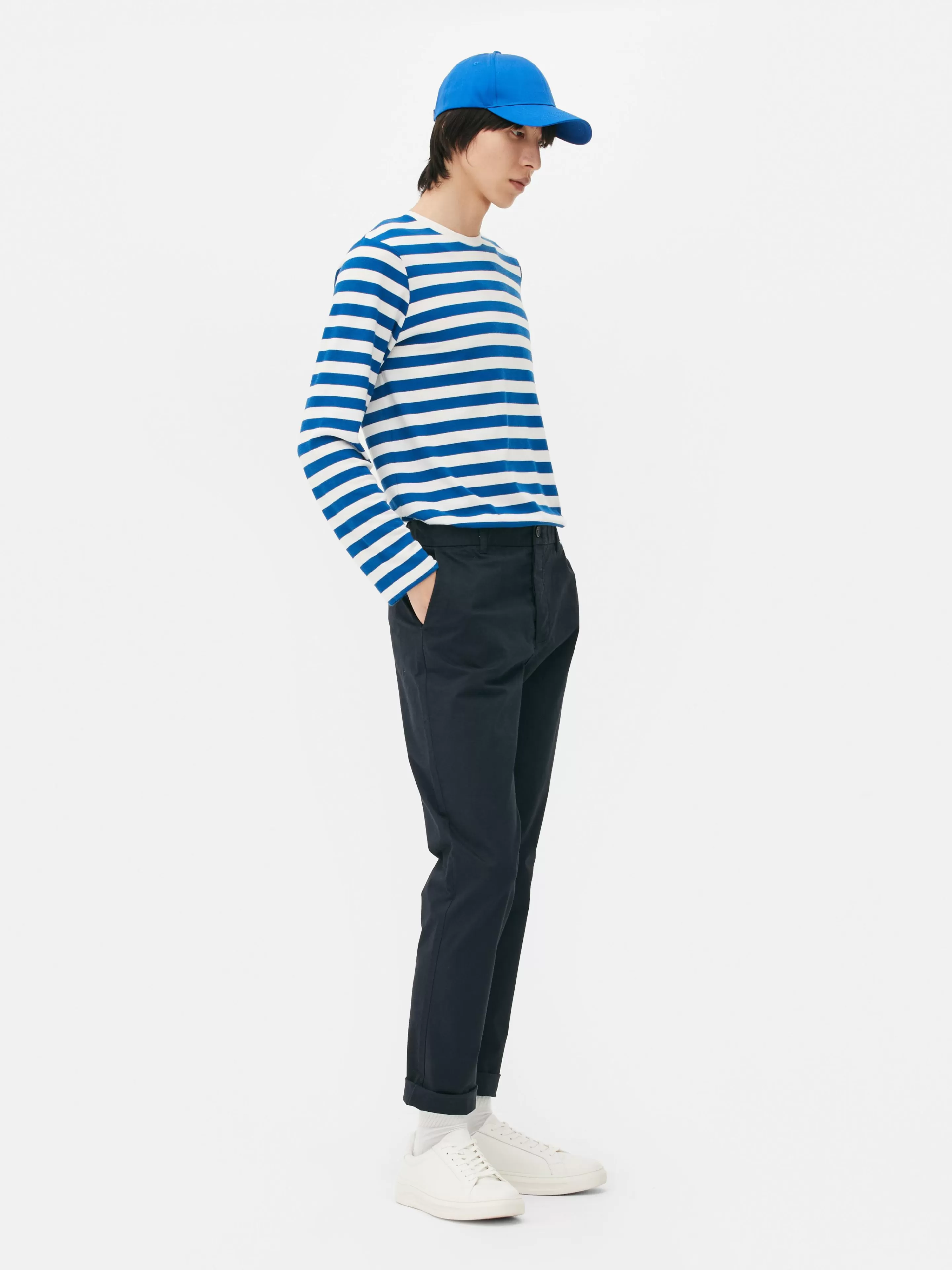 Pantalon Chino Stretch Coupe Slim-Primark Shop