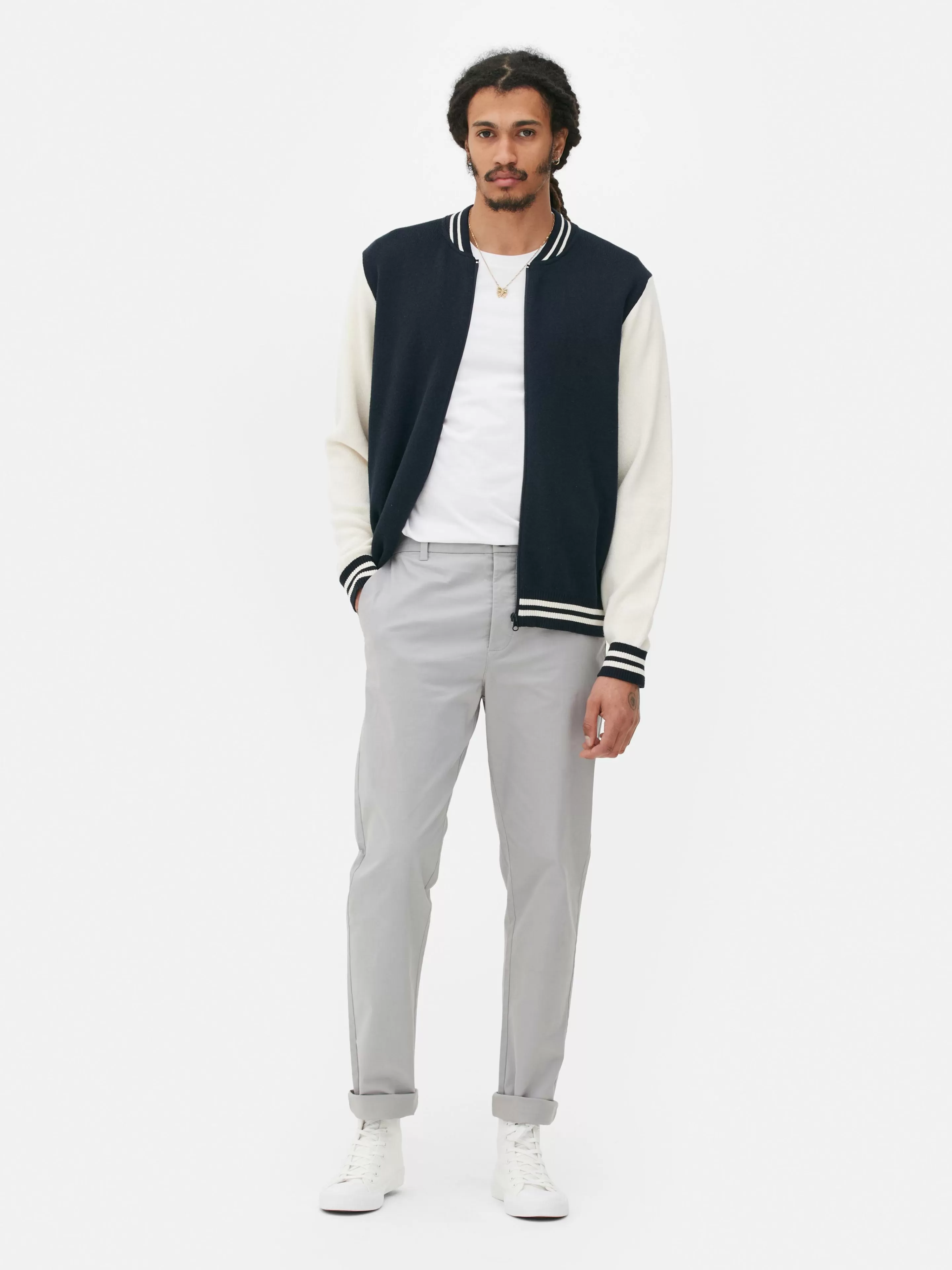 Pantalon Chino Stretch Coupe Slim-Primark Flash Sale