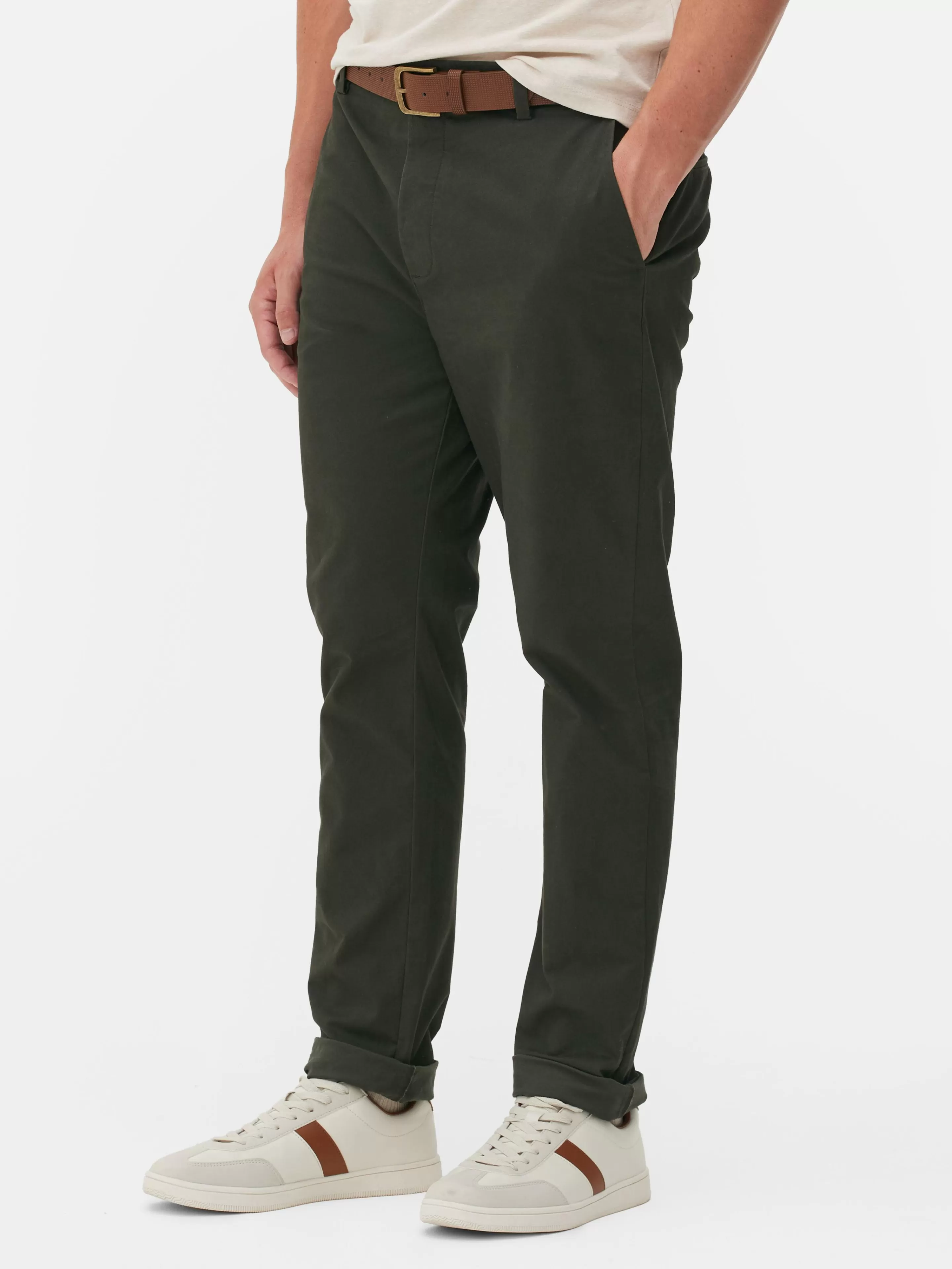 Pantalon Chino Stretch Coupe Slim-Primark Cheap