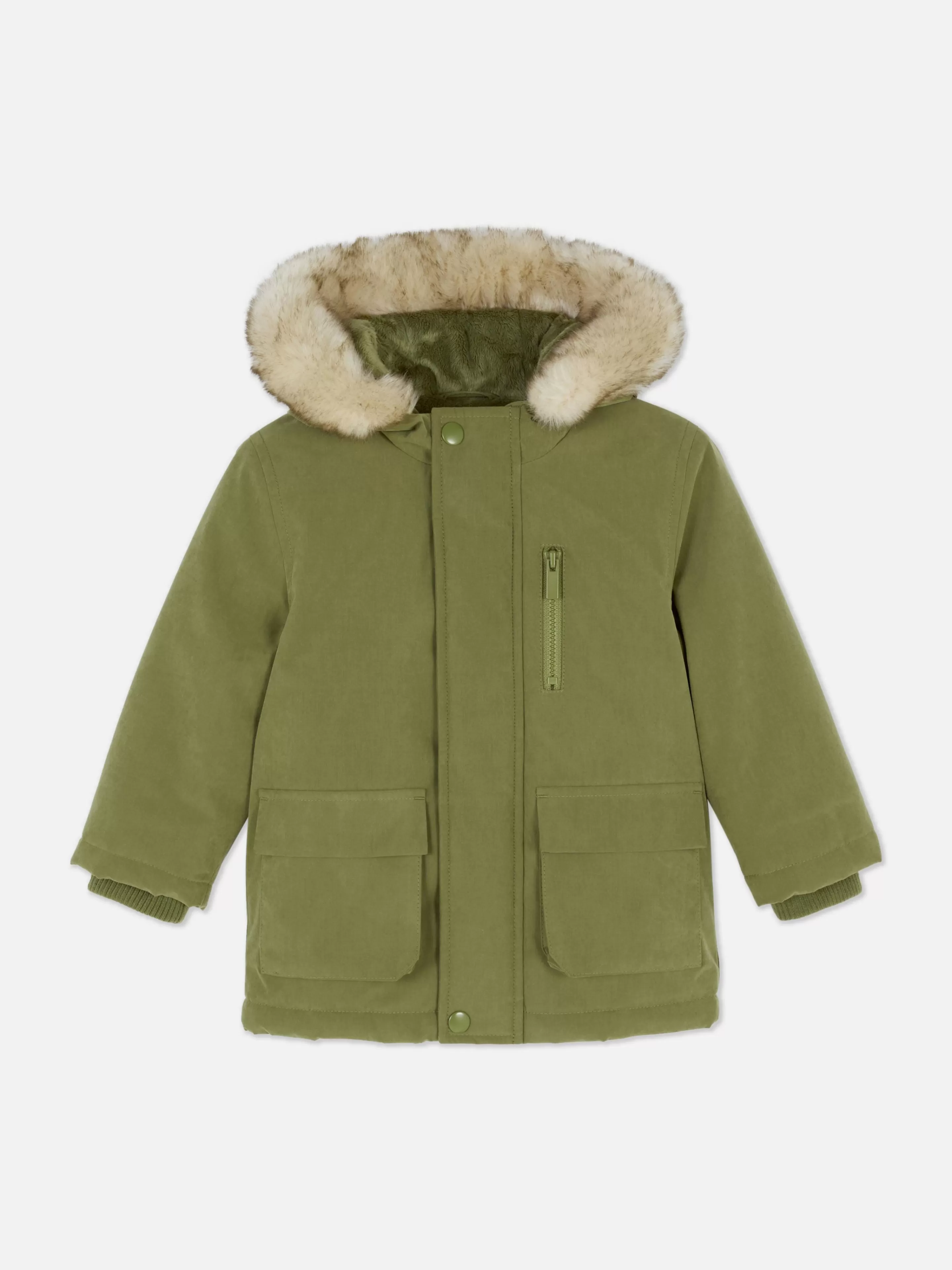 Parka à Capuche En Fausse Fourrure-Primark Sale